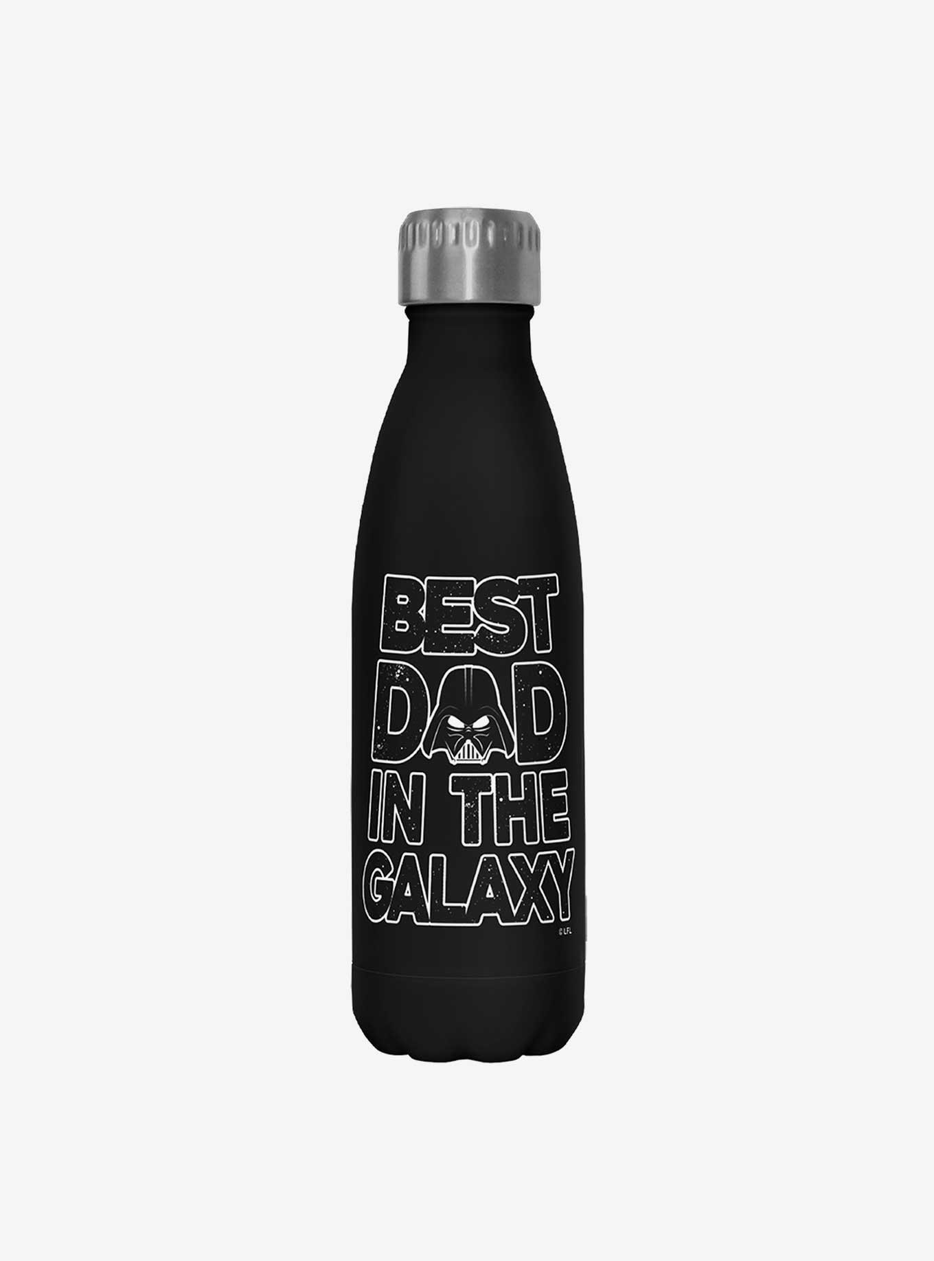 Star Wars Galaxy Dad Black Stainless Steel Water Bottle