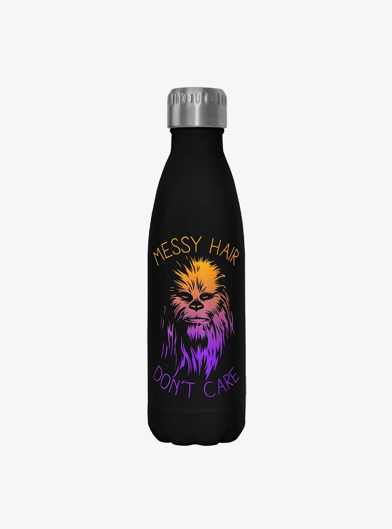 Star Wars Messy Hairs Black Stainless Steel Water Bottle, , hi-res