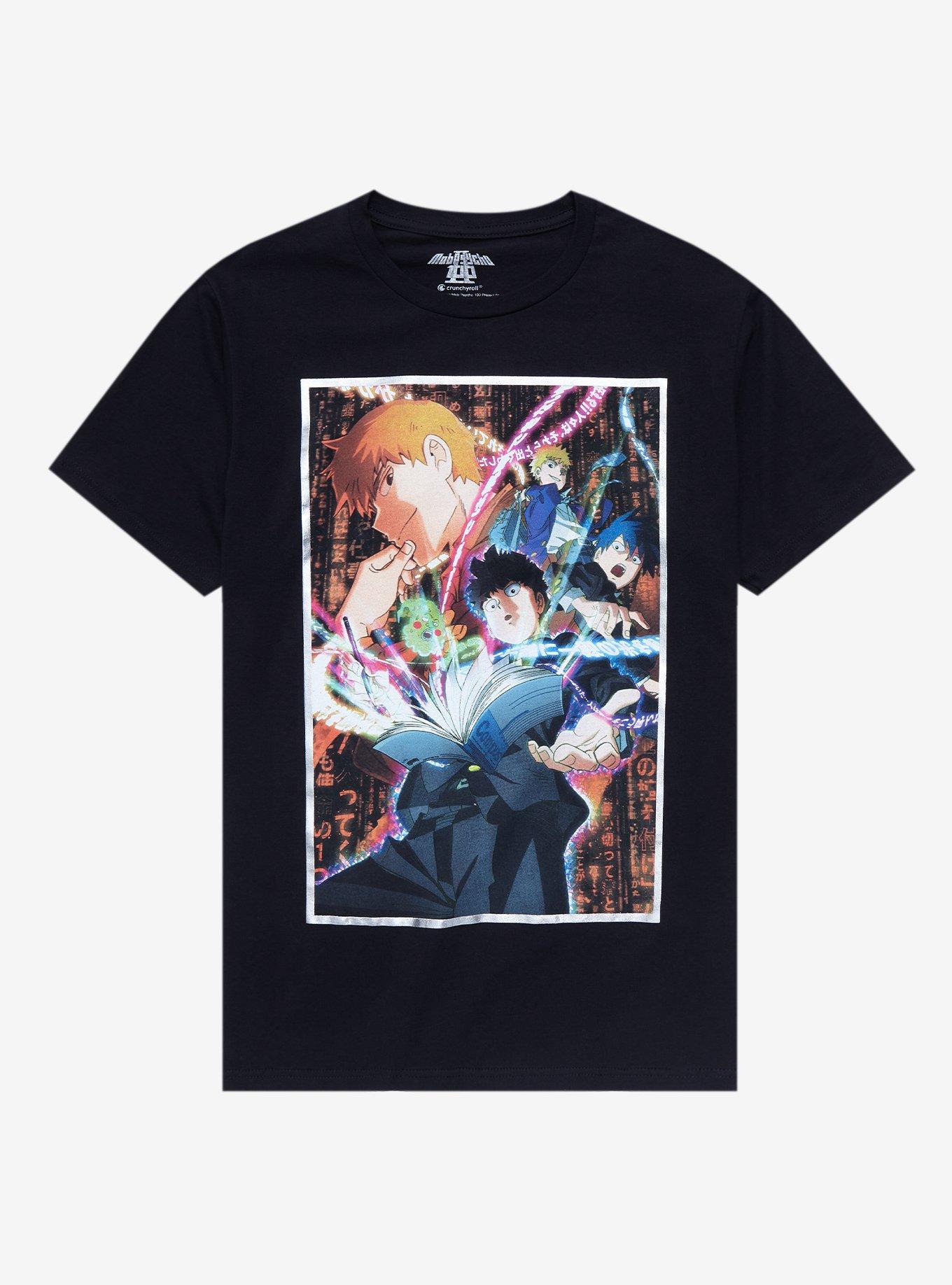 Mob Psycho 100: Reigen The Miraculous Unknown Psychic Silver Double-Sided T-Shirt, BLACK, hi-res