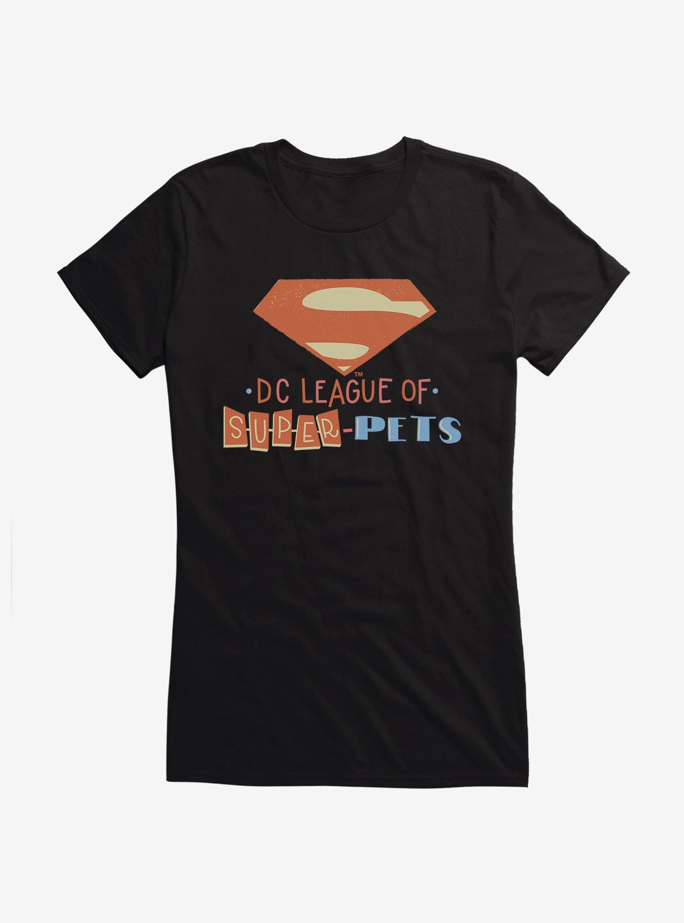 DC League of Super-Pets Logo Story Book Girls T-Shirt