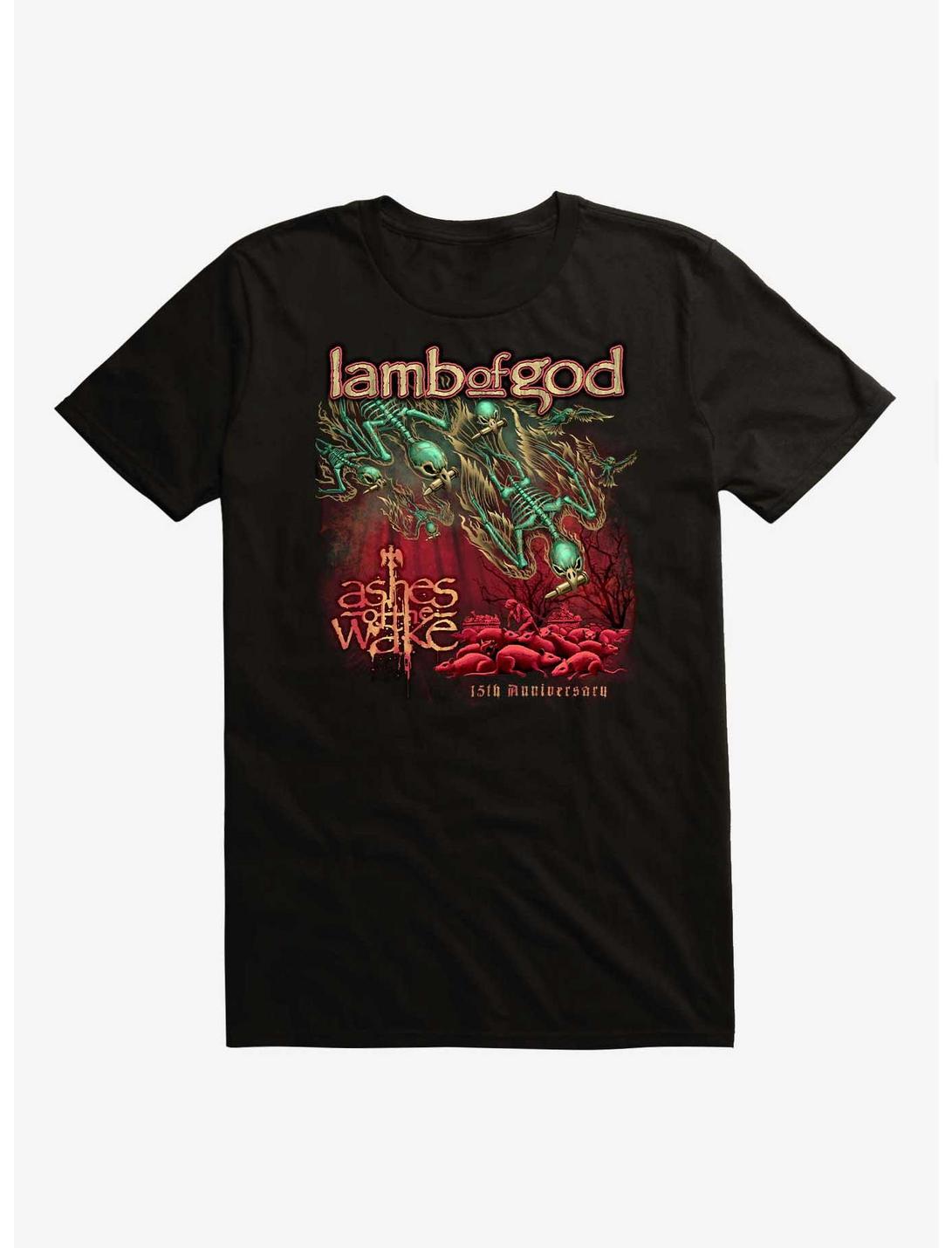 Lamb Of God Ashes Of The Wake 15th Anniversary T-Shirt, BLACK, hi-res