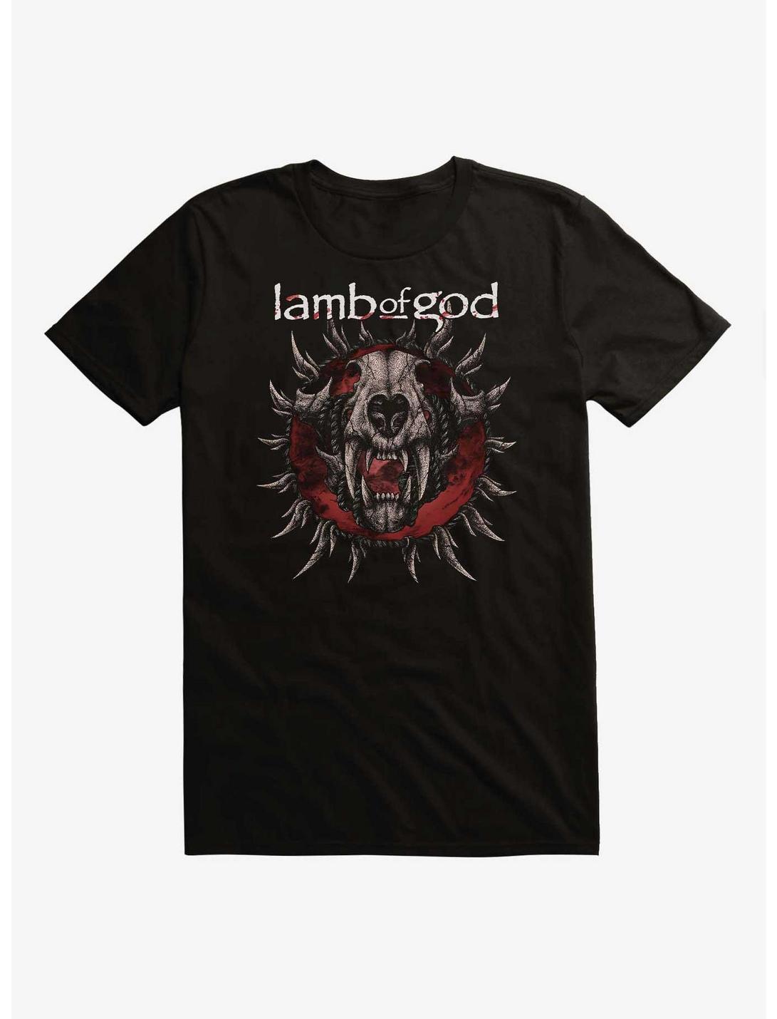 Lamb Of God Bound Skull T-Shirt, BLACK, hi-res