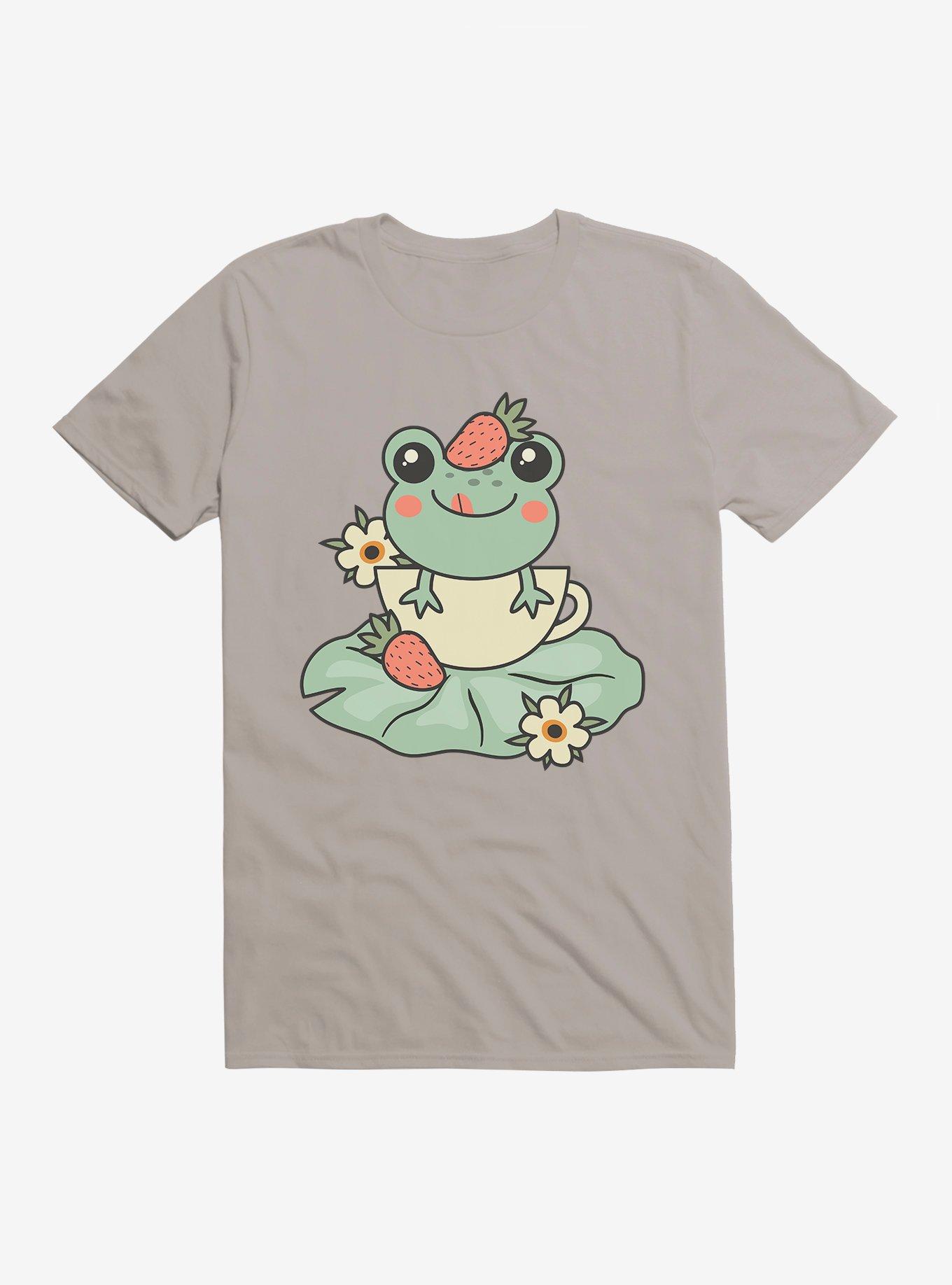Yummy Frog T-Shirt, LIGHT GREY, hi-res