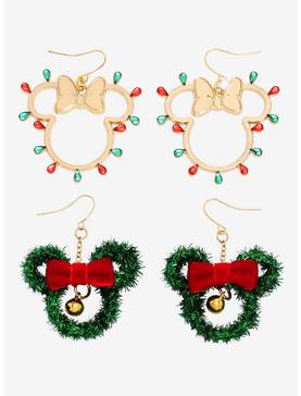 Disney Minnie Mouse Holiday Earring Set , , hi-res