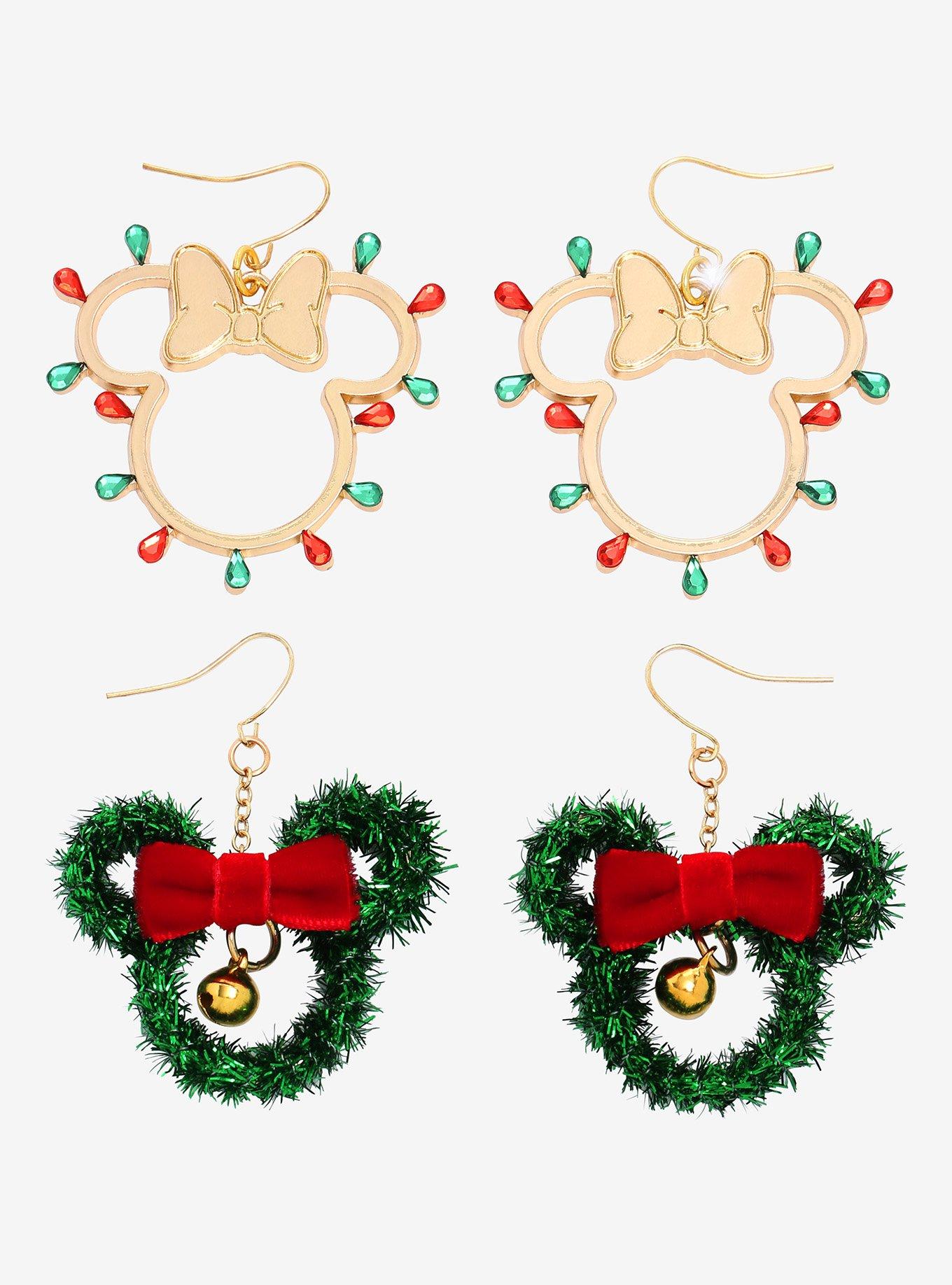 Mickey mouse christmas on sale earrings