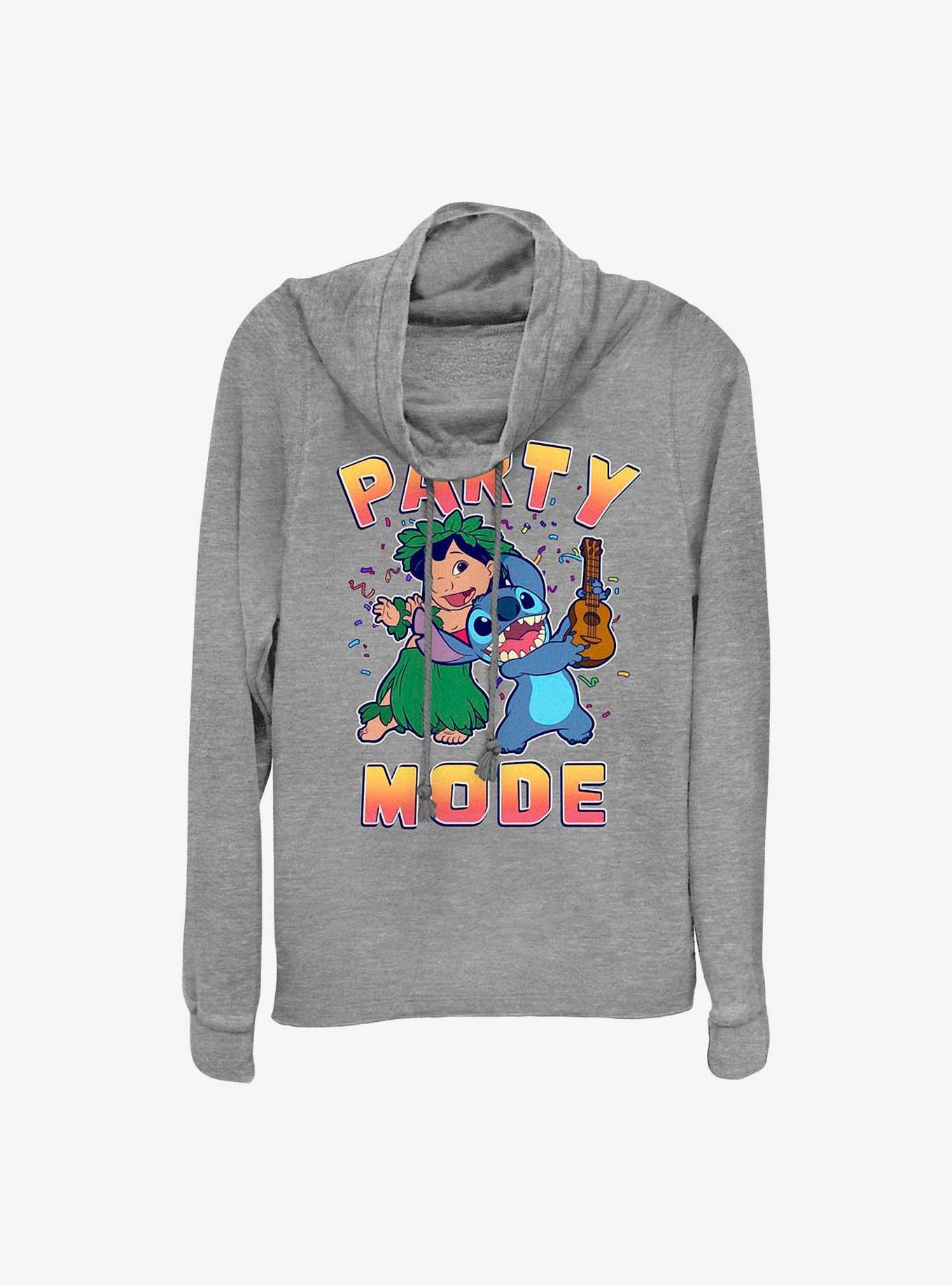 Disney Lilo & Stitch Party Mode Cowl Neck Long-Sleeve Top, , hi-res