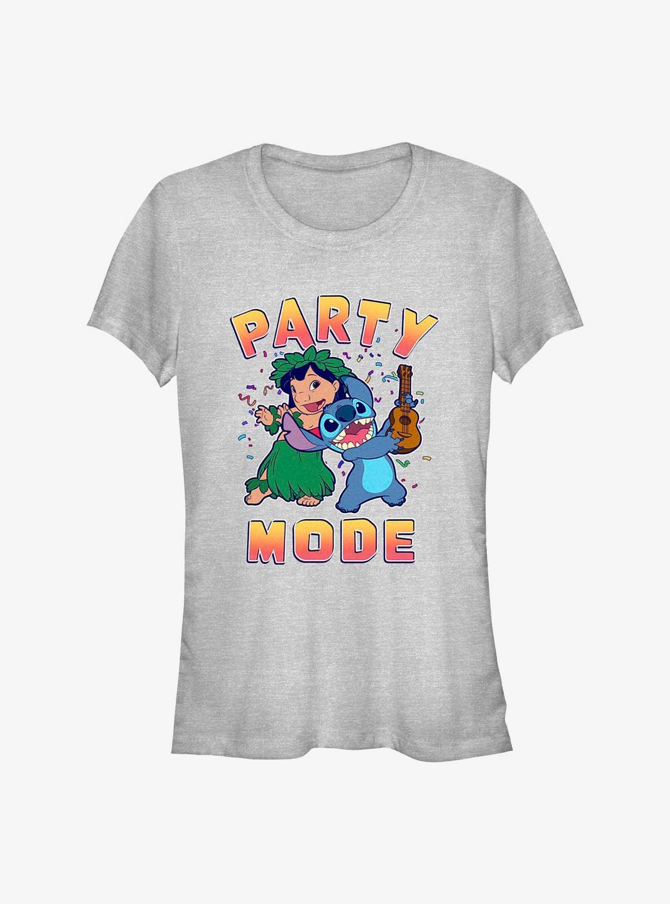 Disney Lilo & Stitch Party Mode Girls T-Shirt, ATH HTR, hi-res