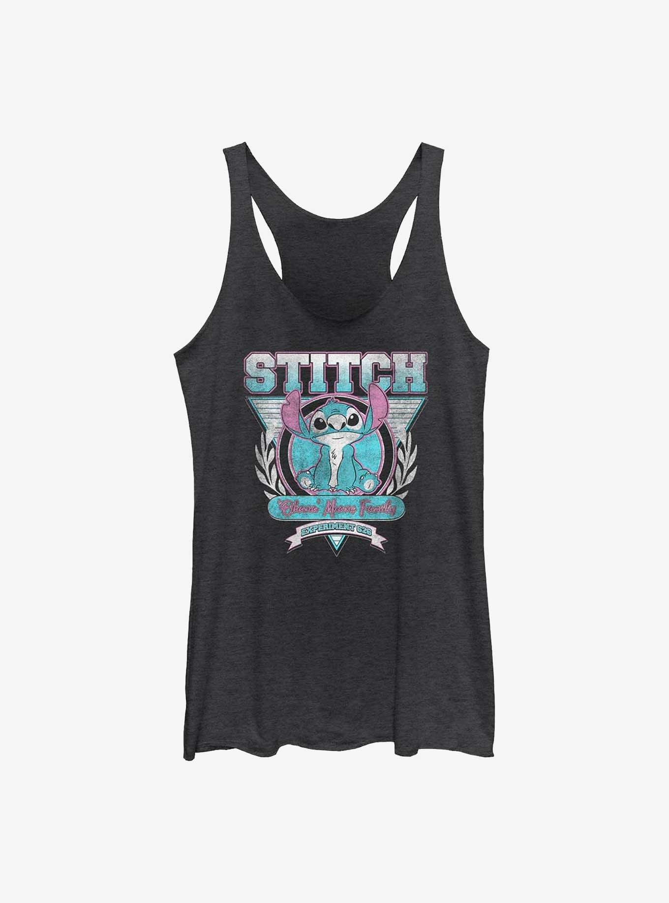 Disney Lilo & Stitch Ohana Means Family Girls Tank, BLK HTR, hi-res