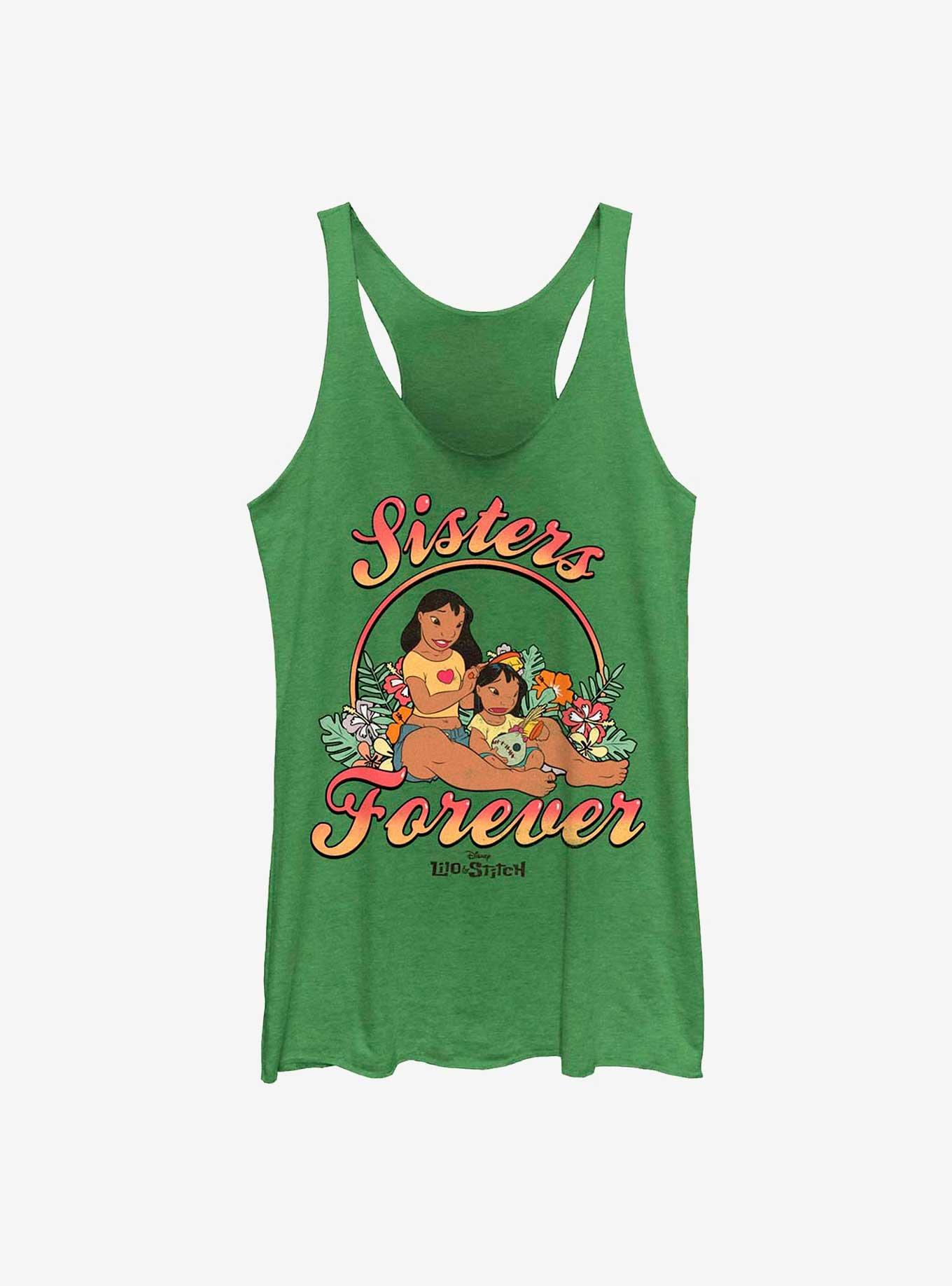 Disney Lilo & Stitch Sisters Forever Girls Tank - GREEN | Hot Topic