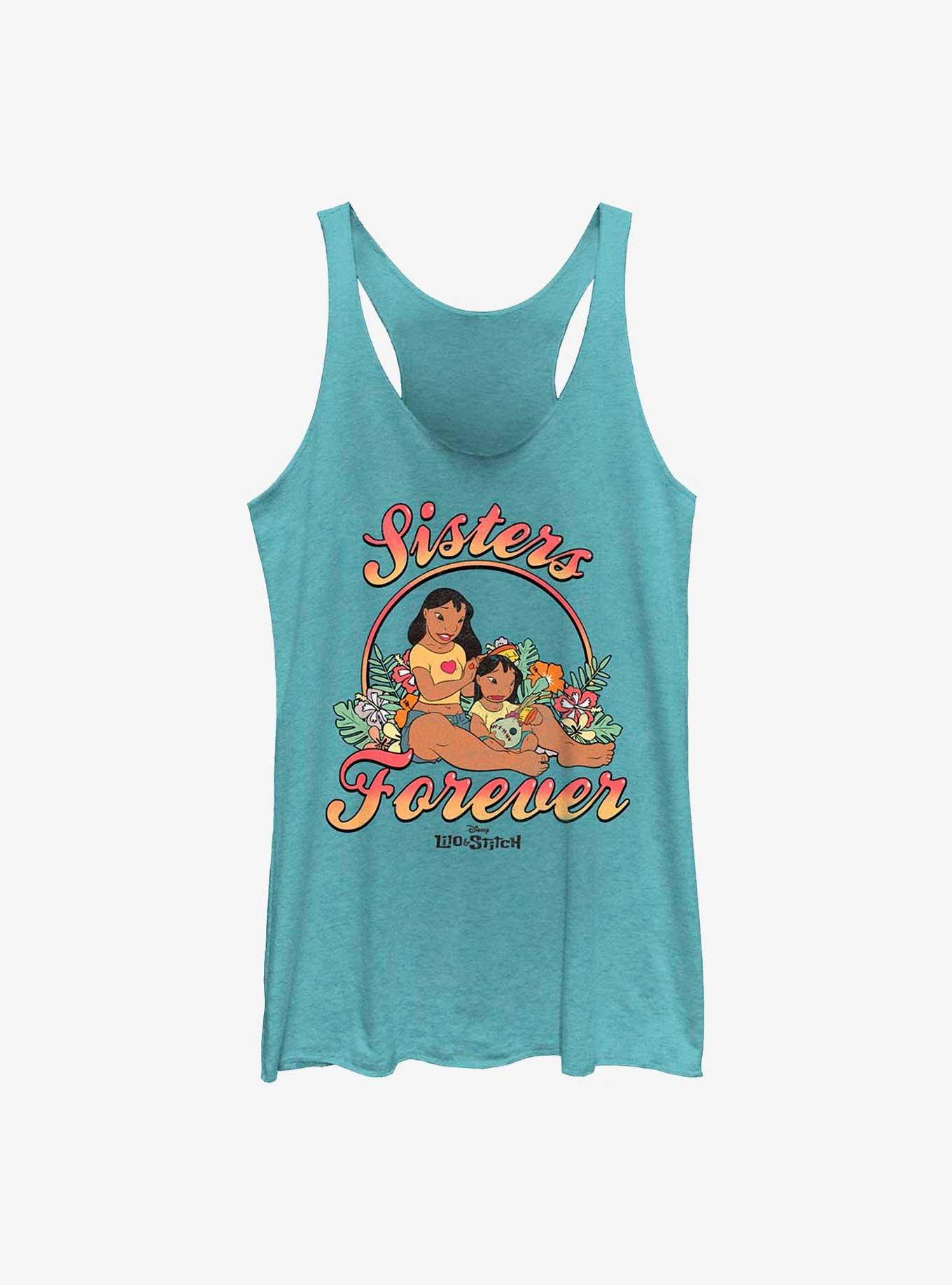 Disney Lilo & Stitch Sisters Forever Girls Tank, TAHI BLUE, hi-res