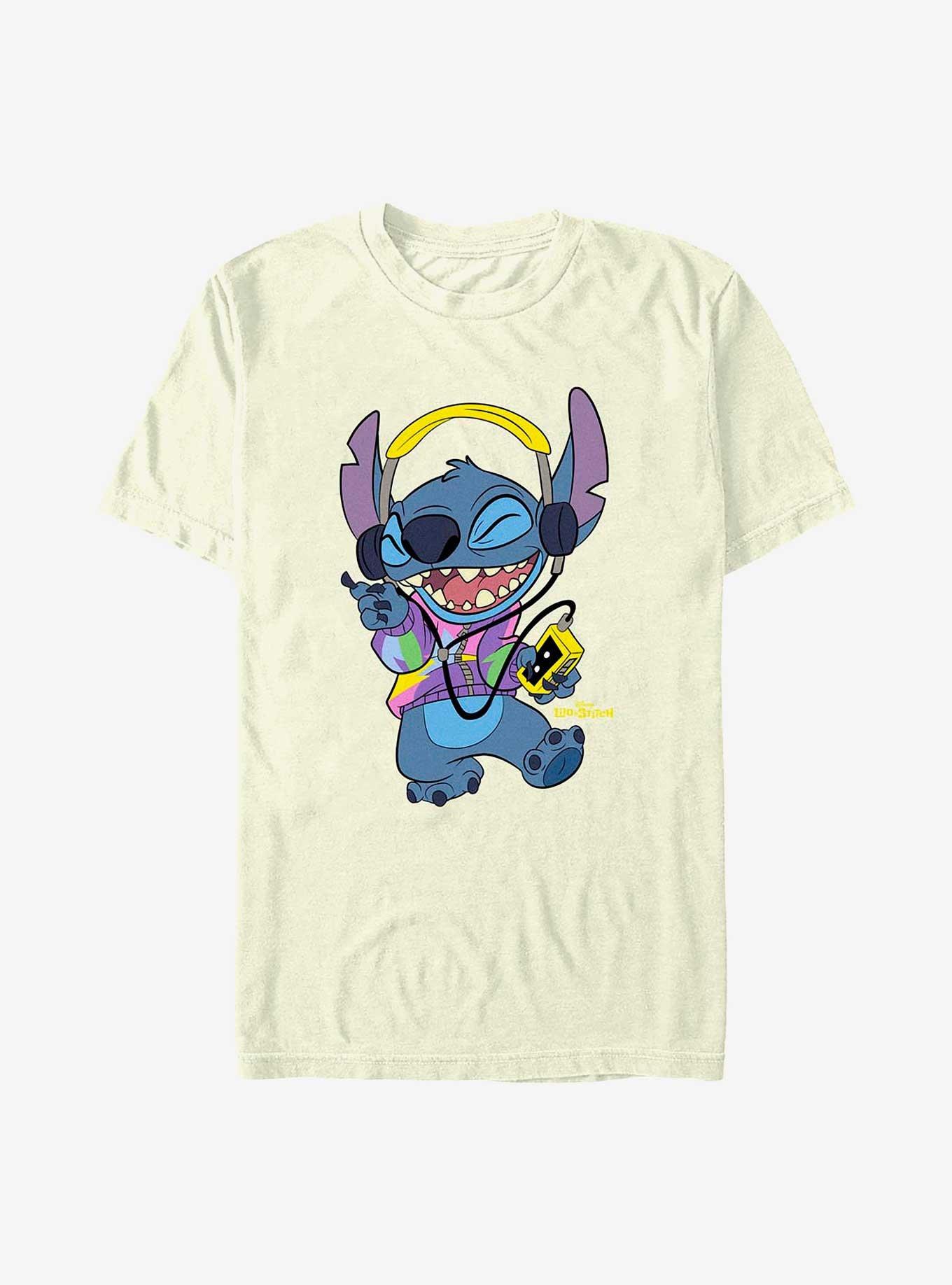 Disney Lilo & Stitch Rockin' Stitch T-Shirt, NATURAL, hi-res