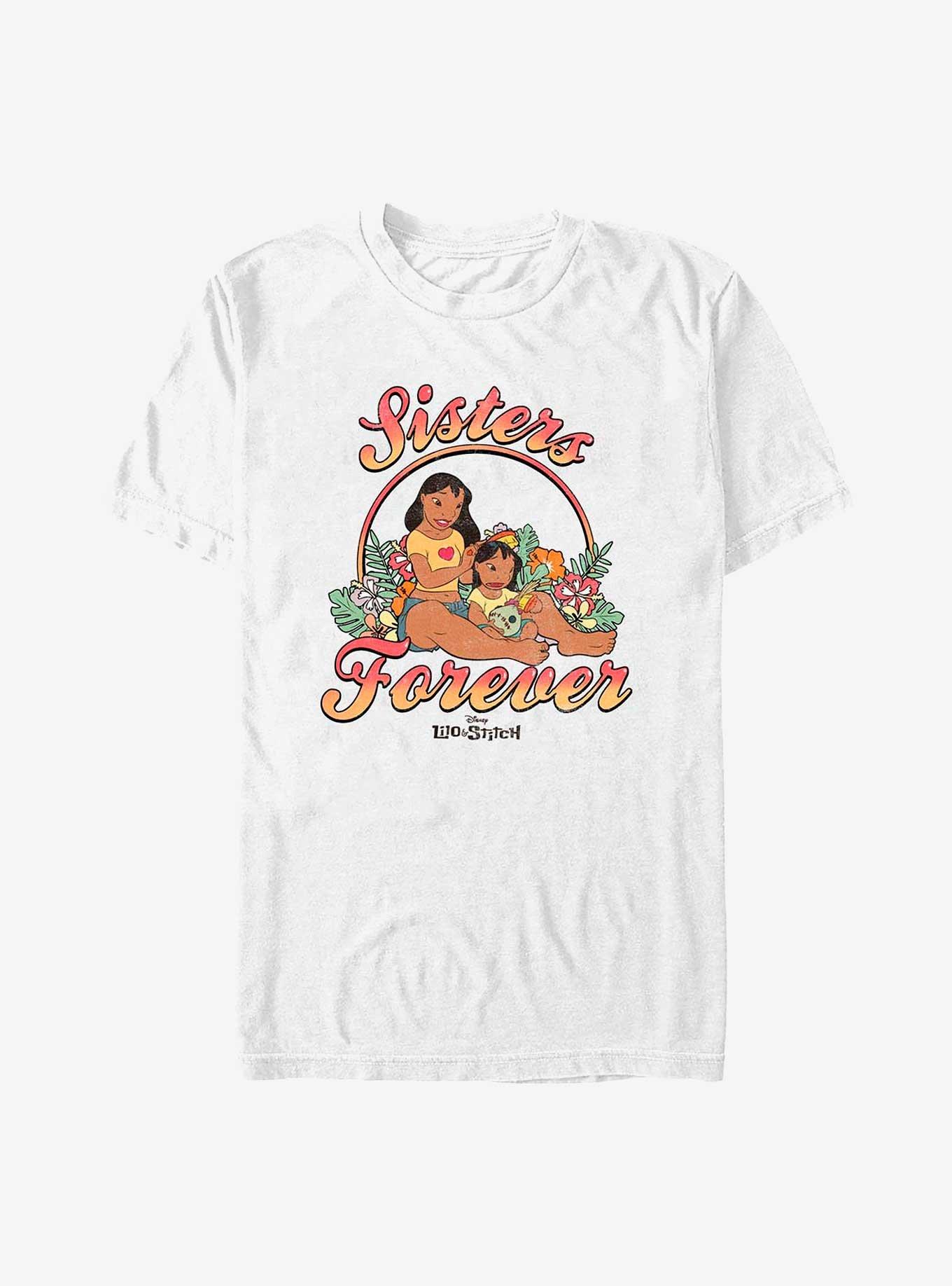 Disney Lilo & Stitch Sisters Forever T-Shirt, WHITE, hi-res