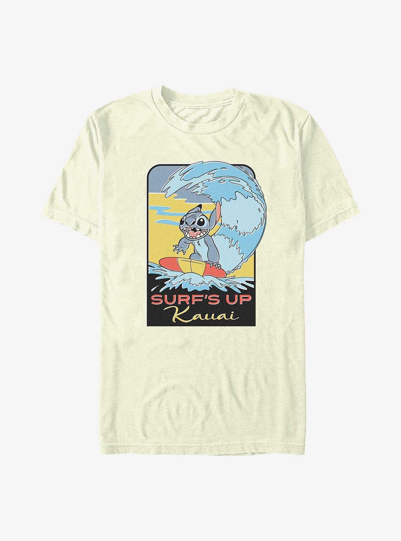 Disney Lilo & Stitch Surf's Up Kauai T-Shirt, NATURAL, hi-res