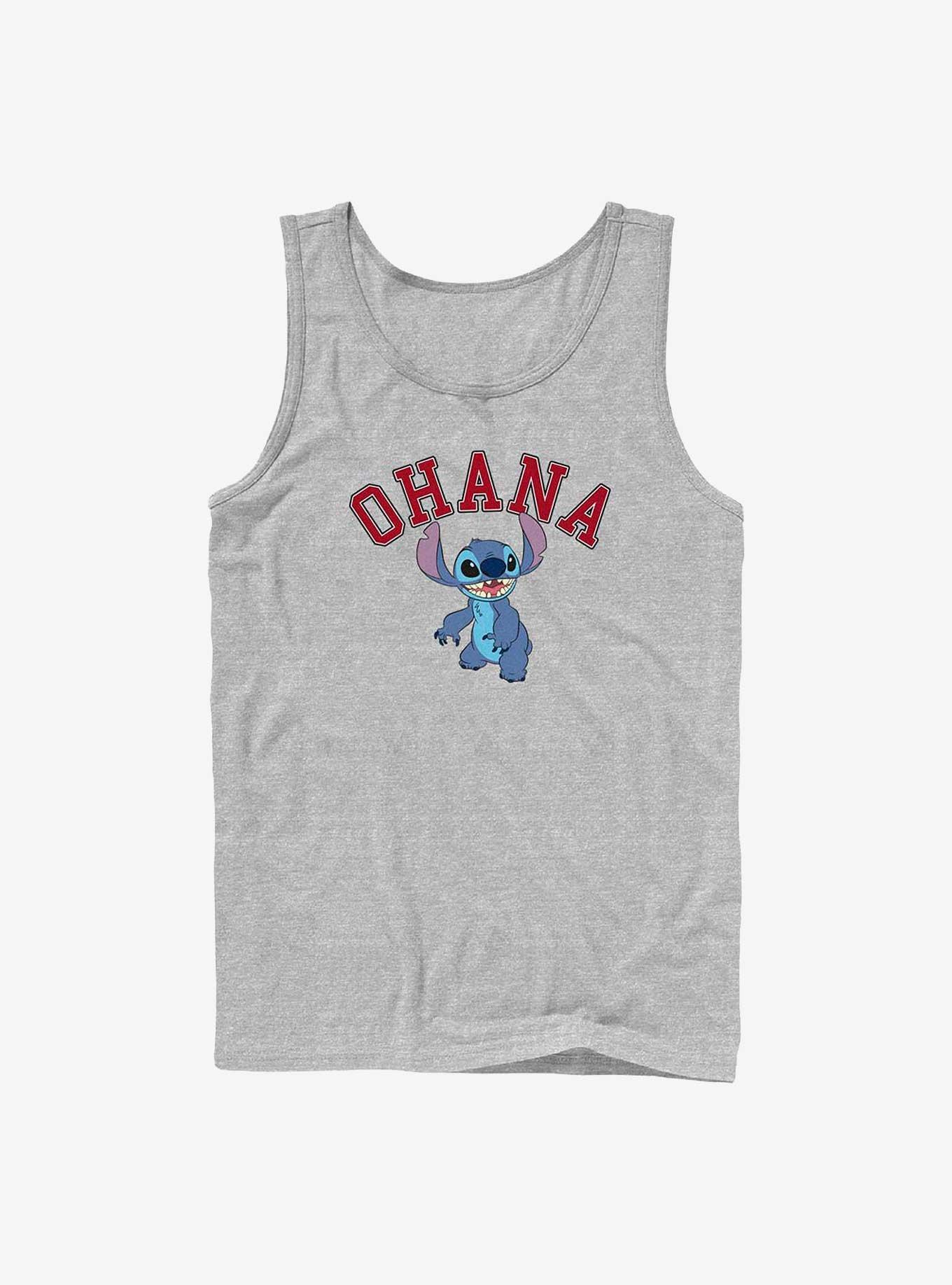 Disney Lilo & Stitch Ohana Collegiate Tank, ATH HTR, hi-res