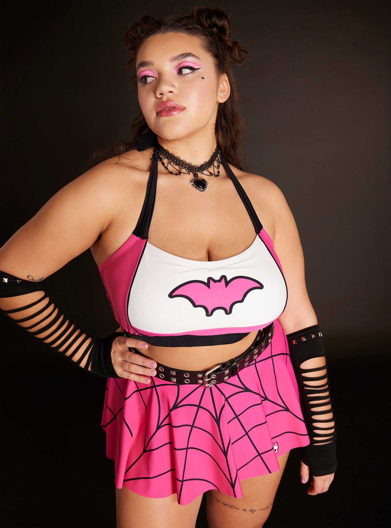 Monster High Draculaura Halter Swim Top Plus Size, , hi-res