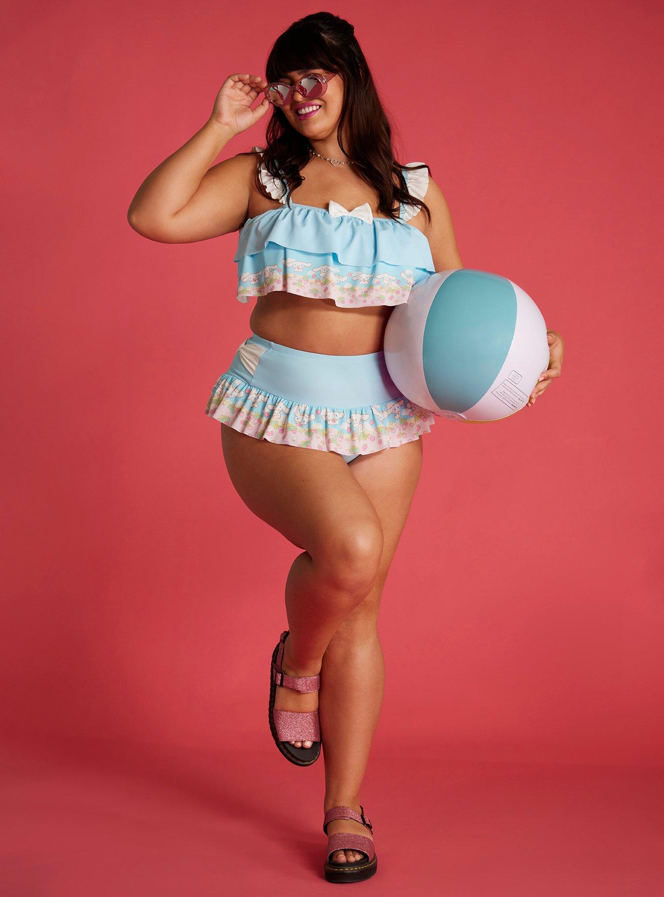 Cinnamoroll Strawberry Ruffle Skirted Swim Bottoms Plus Size