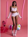 Hello Kitty Strawberry High-Waisted Swim Bottoms, MULTI COLOR, hi-res