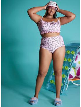 Hello Kitty Strawberry High-Waisted Swim Bottoms Plus Size, , hi-res