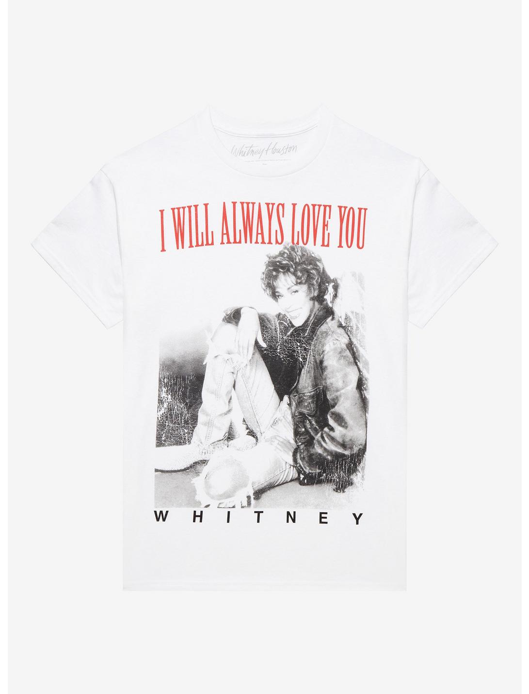 Whitney Houston I Will Always Love You Portrait T-Shirt, BRIGHT WHITE, hi-res