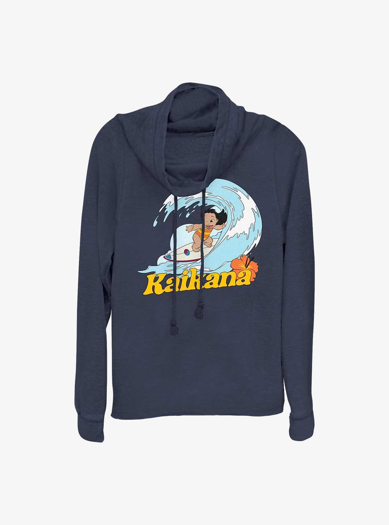 Disney Lilo & Stitch Kaikana Lilo Cowl Neck Long-Sleeve Top, , hi-res