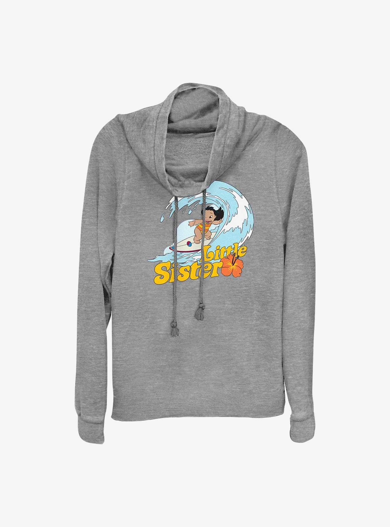 Disney Lilo & Stitch Little Sister Lilo Cowl Neck Long-Sleeve Top, , hi-res