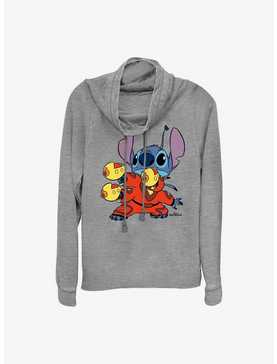 Disney Lilo & Stitch Stick 'Em Up Cowl Neck Long-Sleeve Top, , hi-res