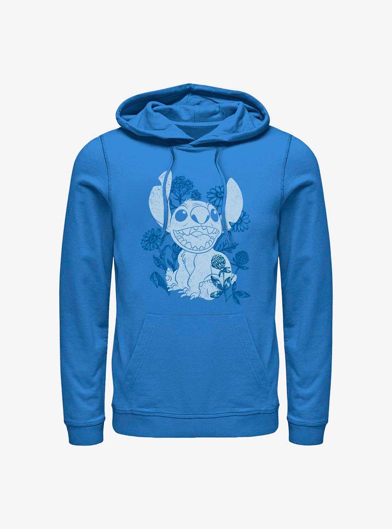 Disney Lilo & Stitch Floral Sketch Hoodie, ROYAL, hi-res