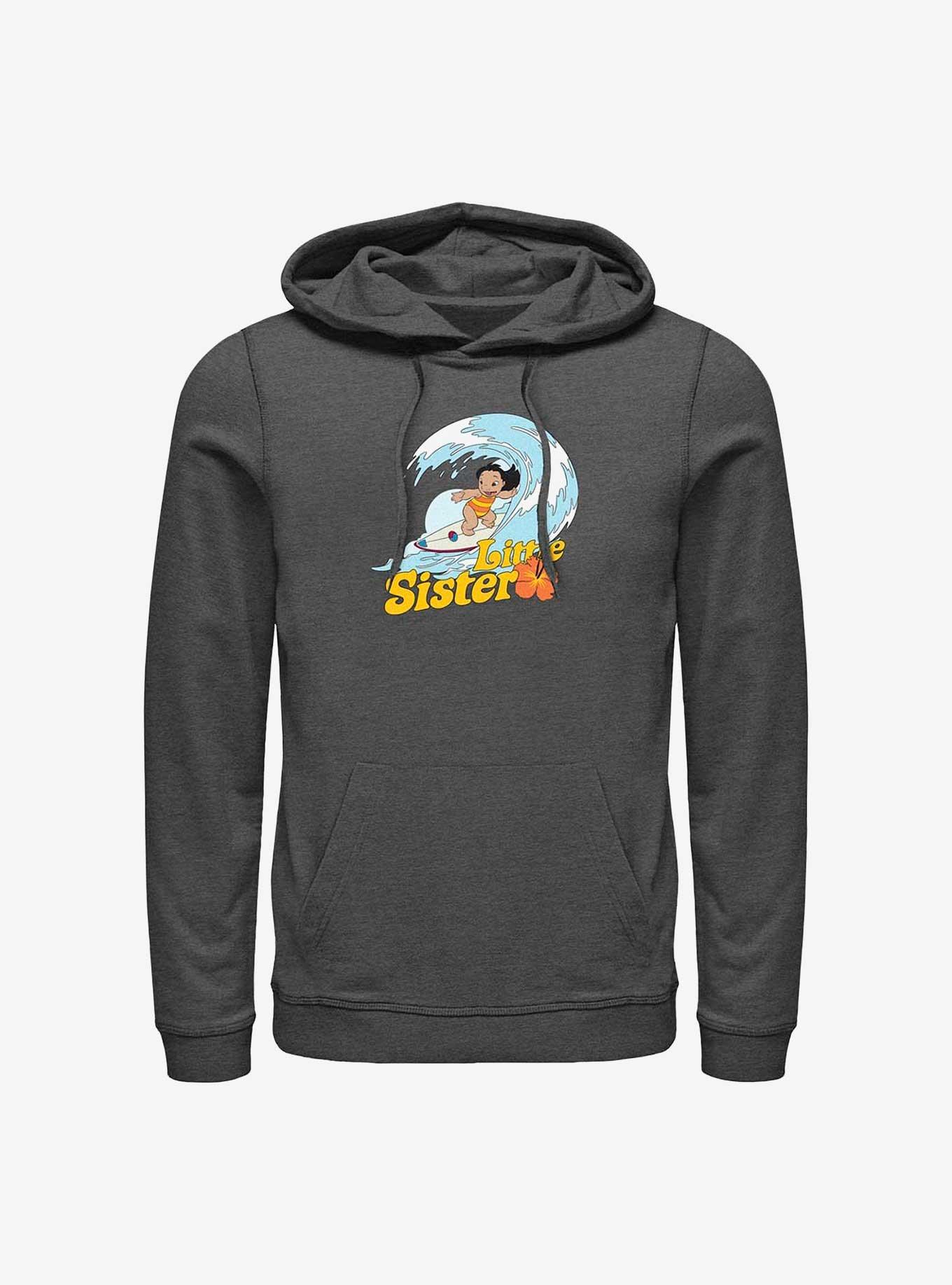 Disney Lilo & Stitch Little Sister Lilo Hoodie, CHAR HTR, hi-res