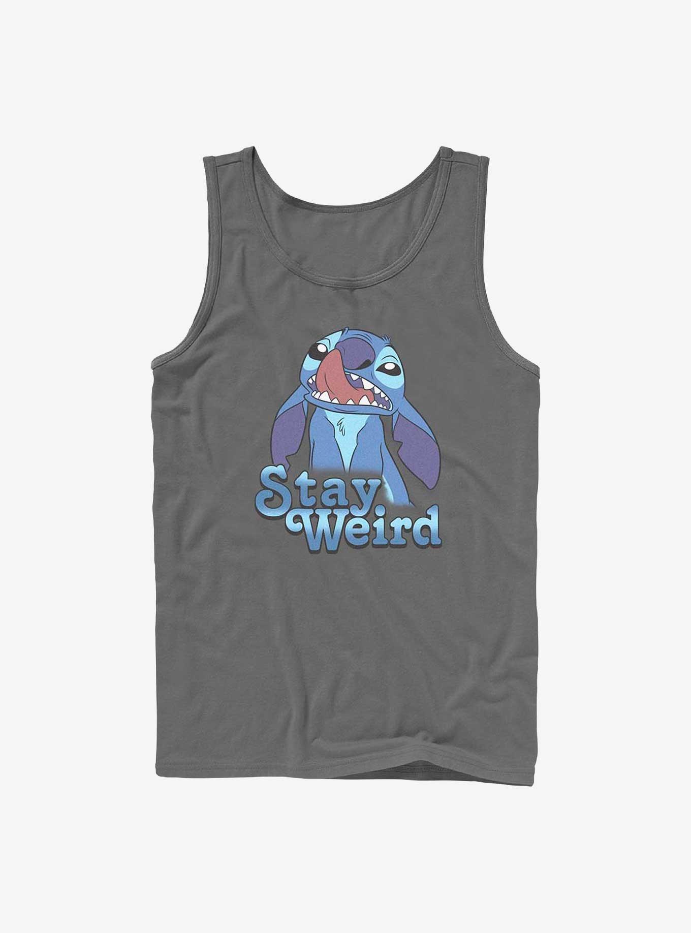 Disney Lilo & Stitch Stay Weird Tank, CHARCOAL, hi-res