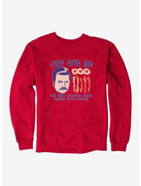 Parks And Recreation Ron And Breakfast Sweatshirt, , hi-res