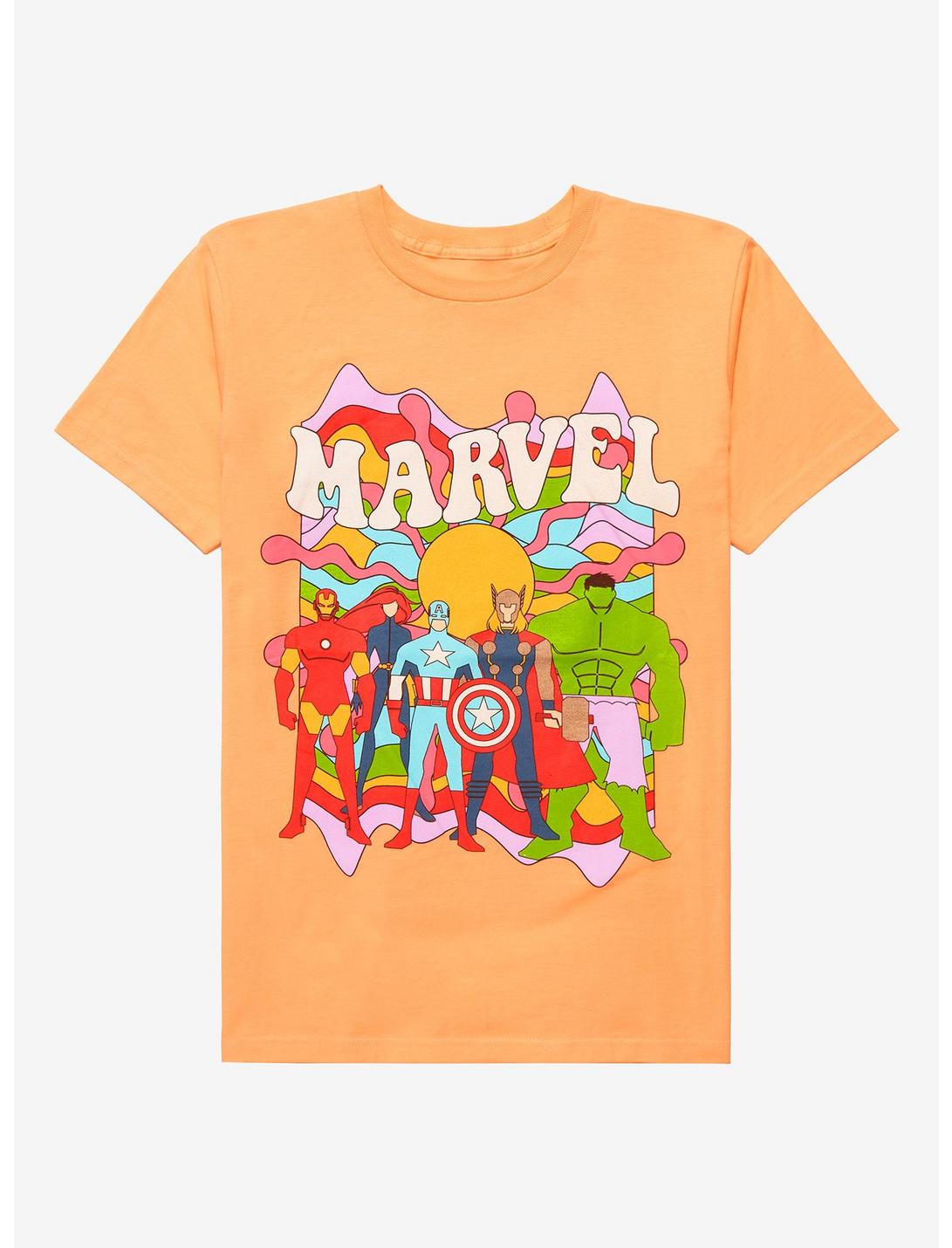 Marvel Avengers Groovy Women's T-Shirt - BoxLunch Exclusive | BoxLunch