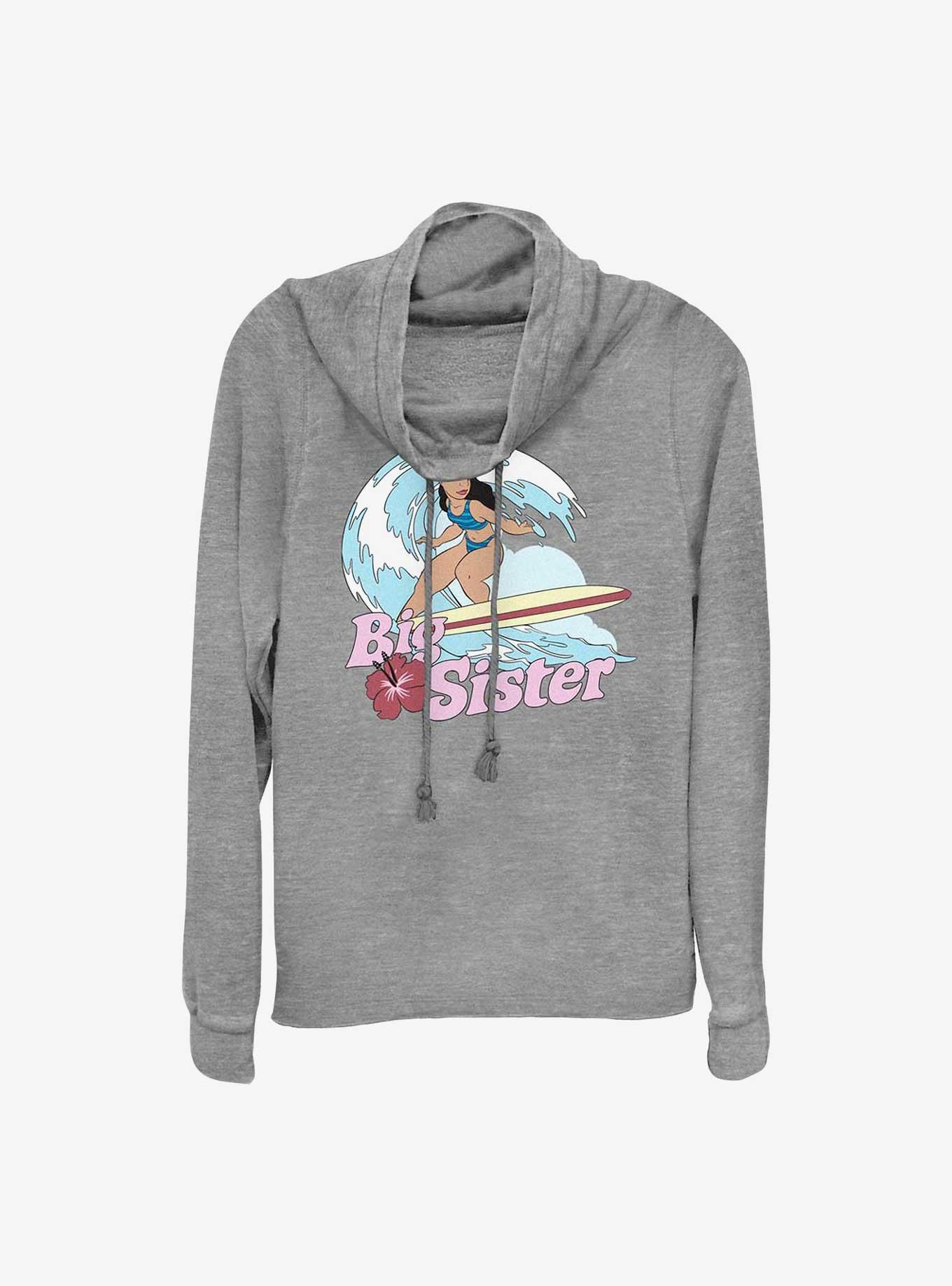Disney Lilo & Stitch Big Sister Nani Cowl Neck Long-Sleeve Top