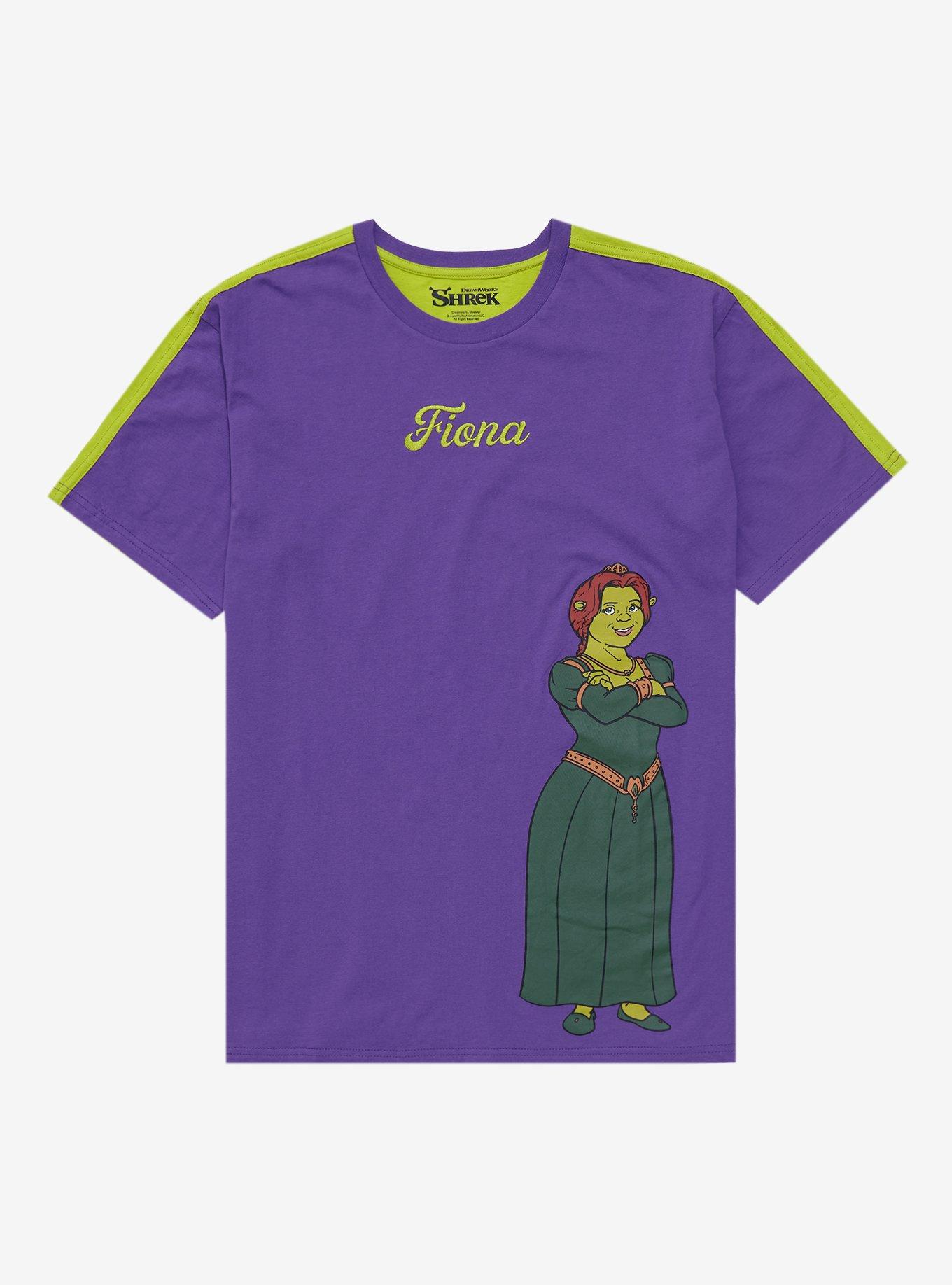 Shrek Fiona Portrait Duo-Tone Couples T-Shirt - BoxLunch Exclusive , MULTI, hi-res