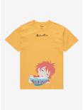 Studio Ghibli Ponyo Sleeping Ramen Couples T-Shirt - BoxLunch Exclusive, MUSTARD, hi-res