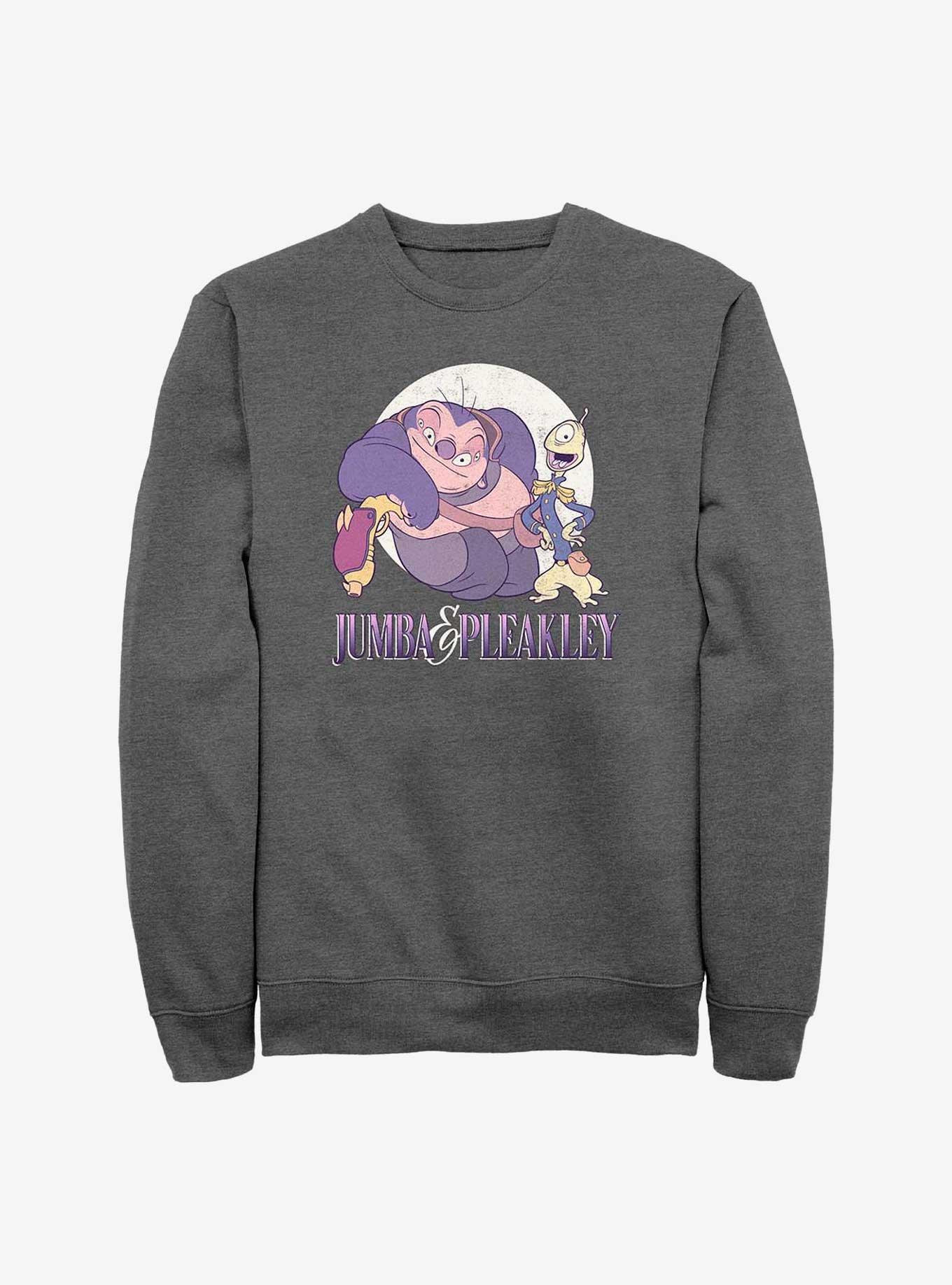 Disney Lilo & Stitch Jumba & Pleakley Sweatshirt, CHAR HTR, hi-res