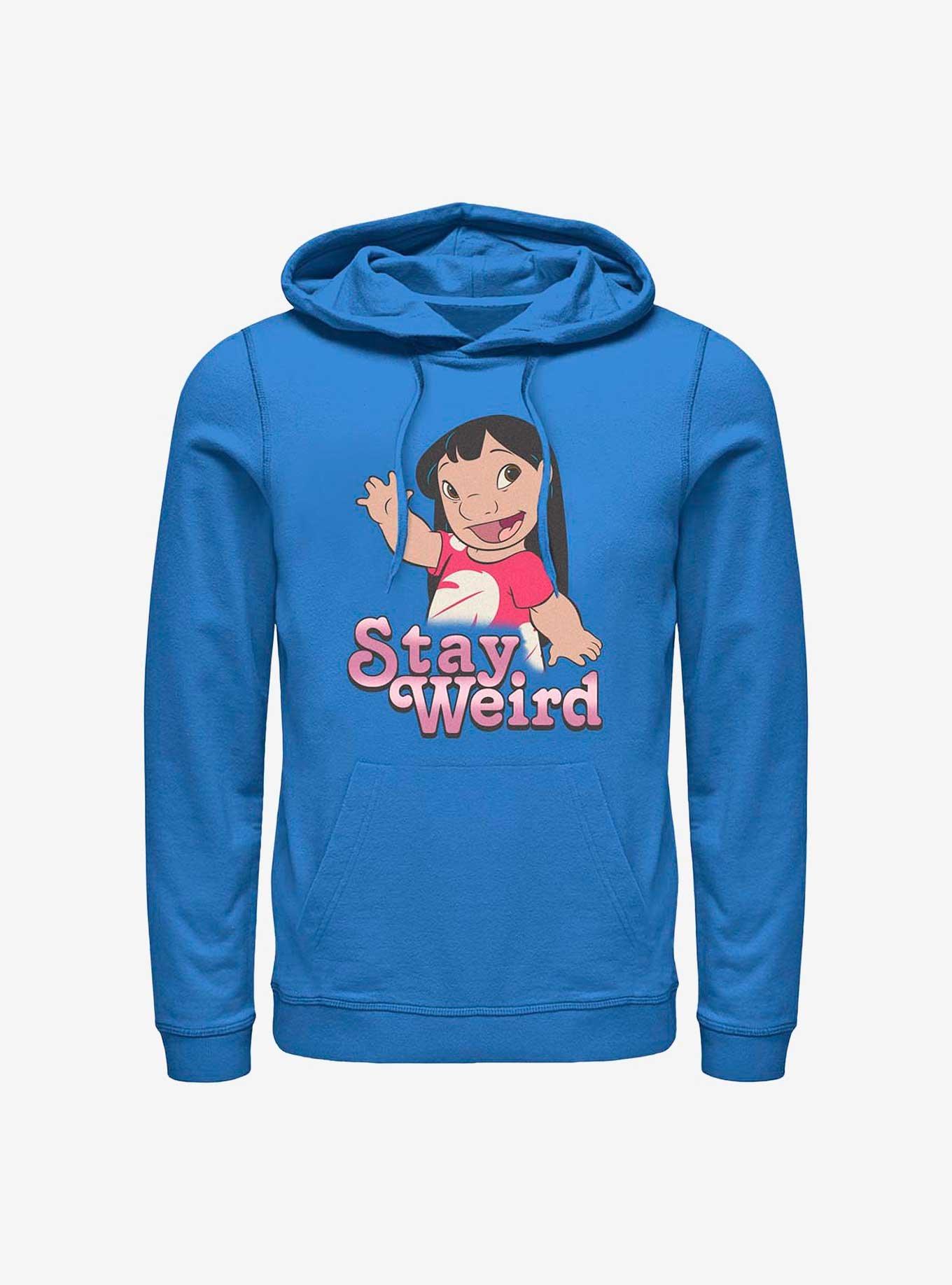 Disney Lilo & Stitch Stay Weird Lilo Hoodie, ROYAL, hi-res