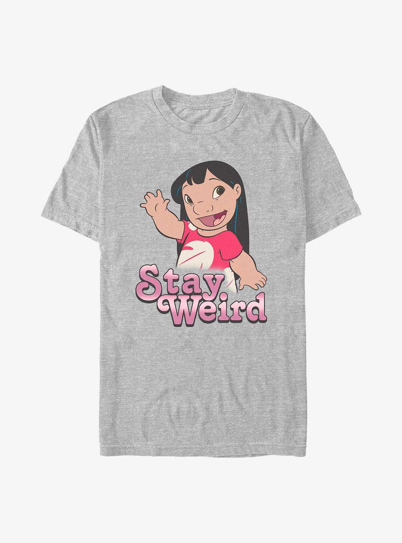 Disney Lilo & Stitch Stay Weird Lilo T-Shirt, ATH HTR, hi-res