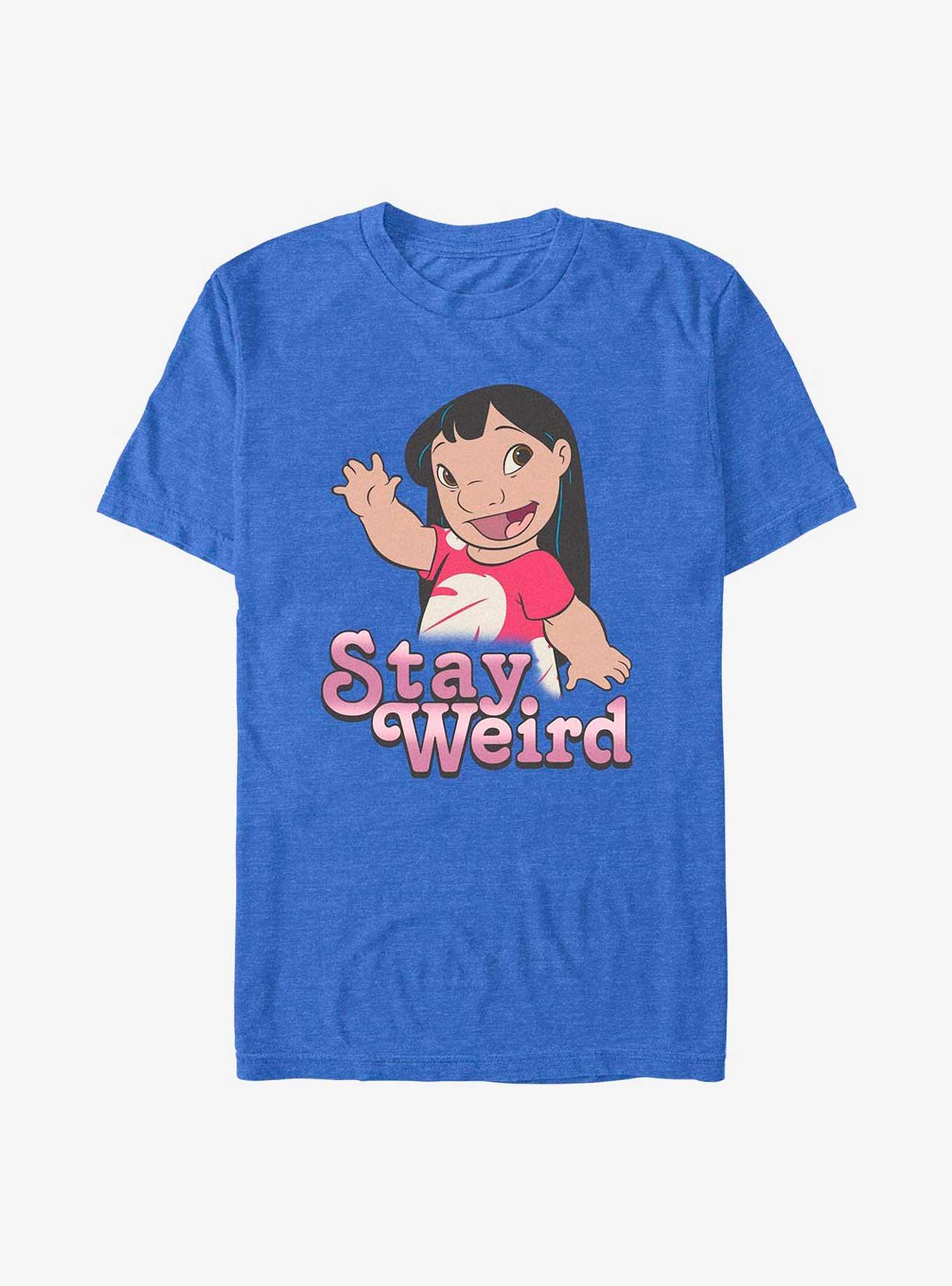 Disney Lilo & Stitch Stay Weird Lilo T-Shirt, ROY HTR, hi-res