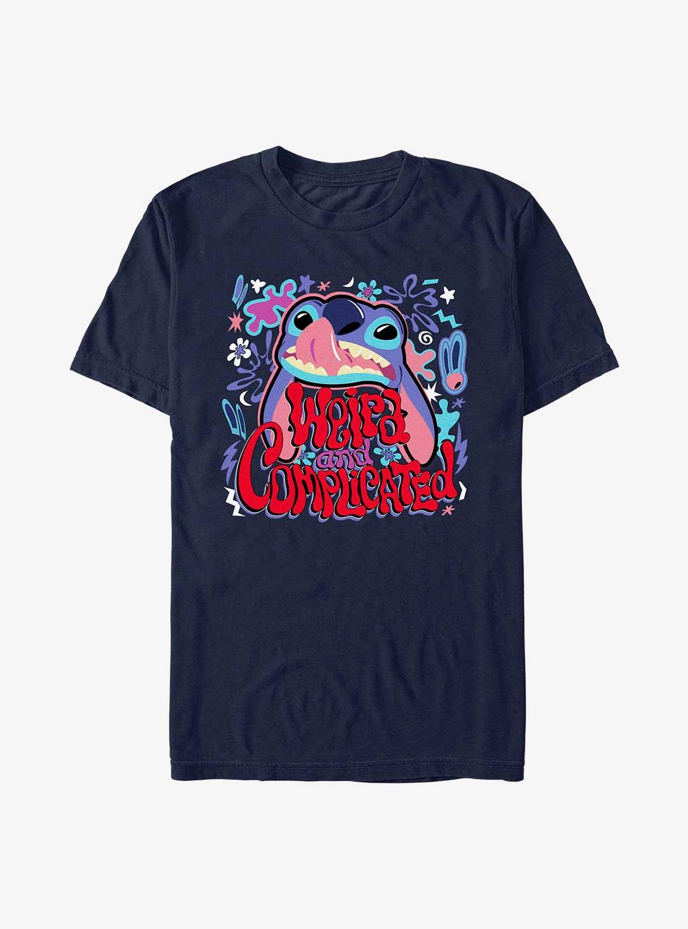 Disney Lilo & Stitch Weird and Complicated T-Shirt, NAVY, hi-res