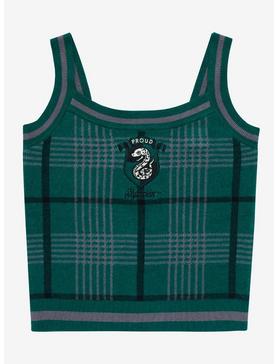 Plus Size Harry Potter Slytherin Plaid Knit Tank Top - BoxLunch Exclusive, , hi-res
