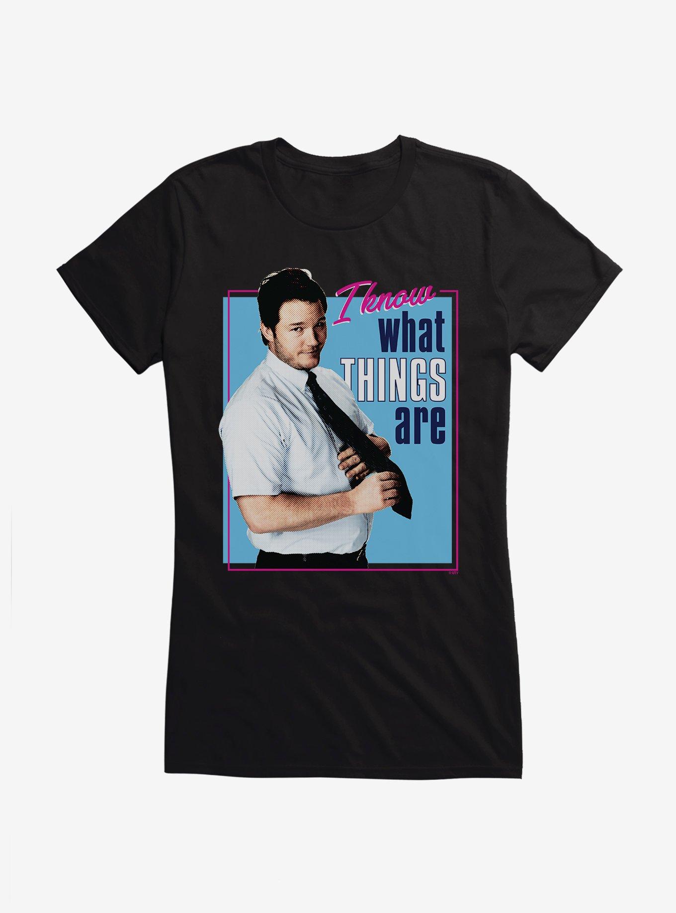 Parks And Recreation Andy Knows Things Girls T-Shirt