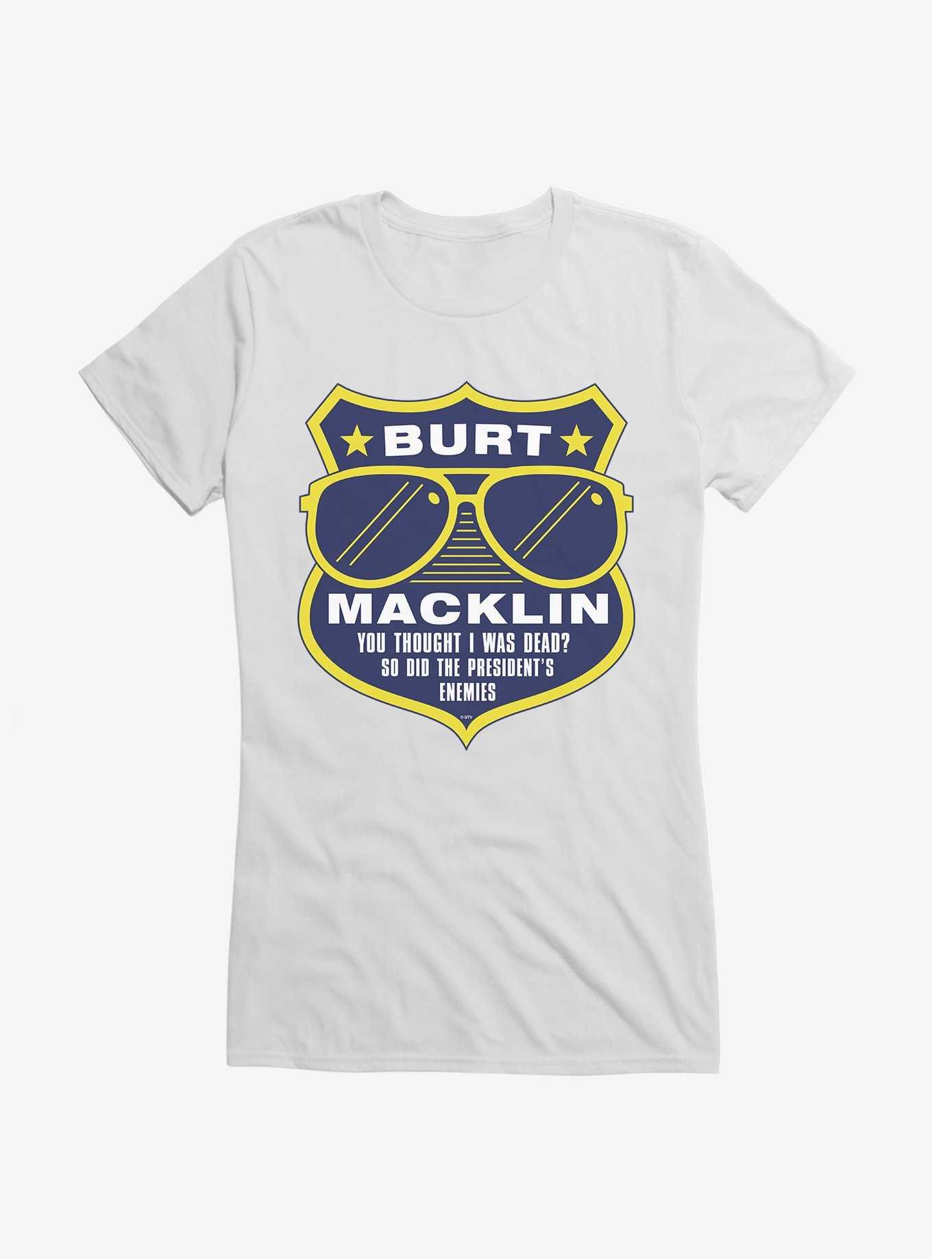 Parks And Recreation Burt Macklin Badge Girls T-Shirt, , hi-res