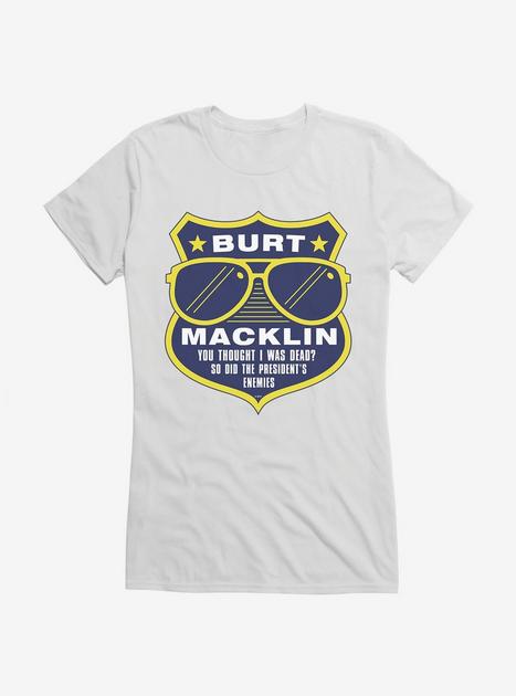 Parks And Recreation Burt Macklin Badge Girls T-Shirt - WHITE | Hot Topic