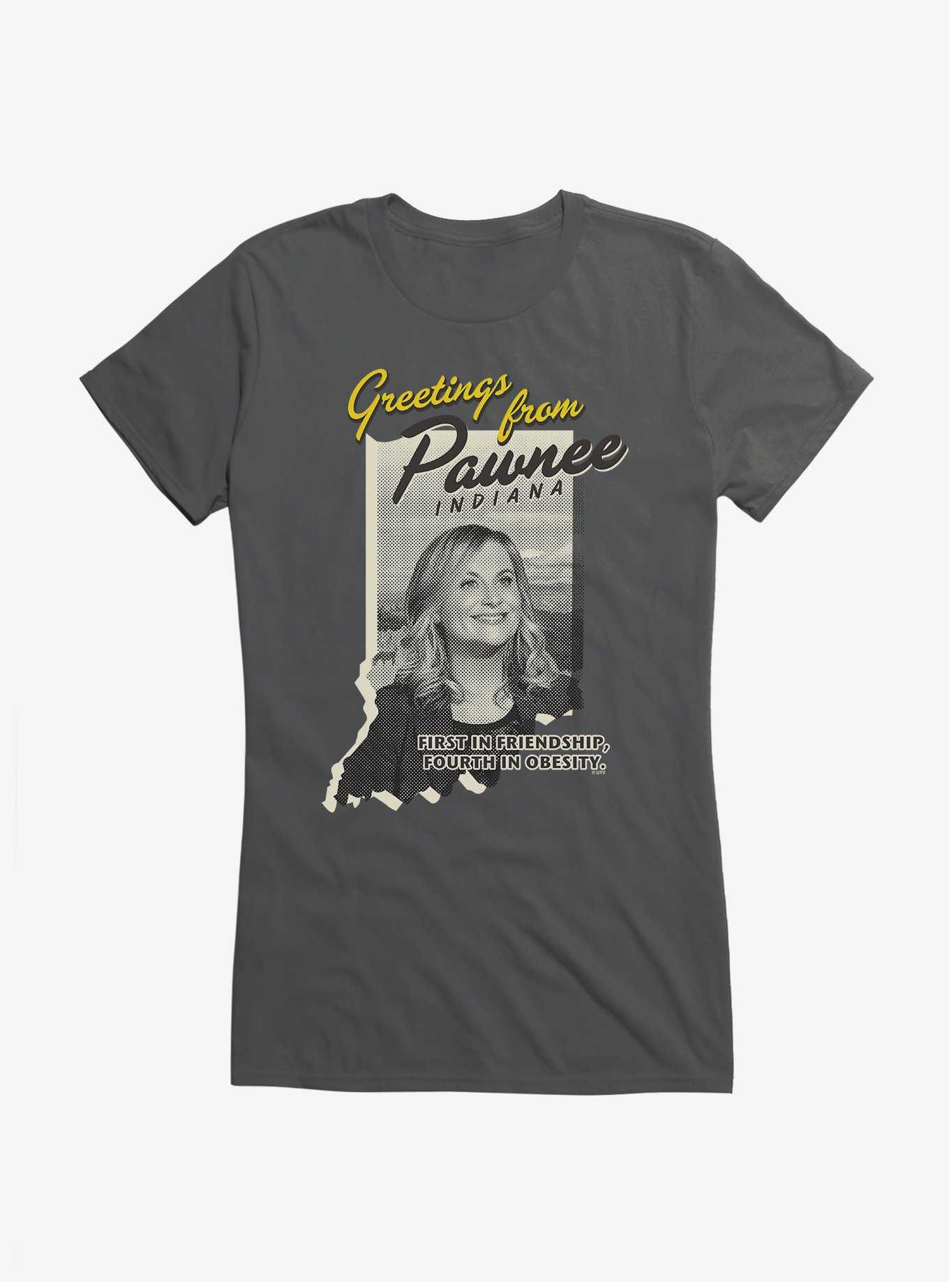 Parks And Recreation Greetings Pawnee Girls T-Shirt, , hi-res