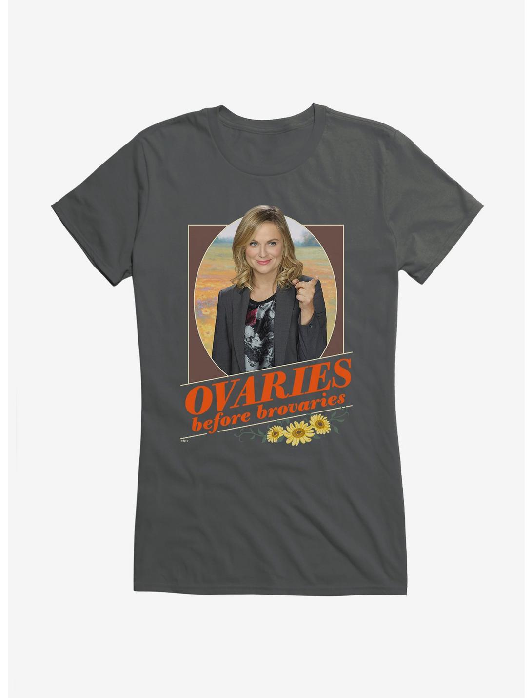Parks And Recreation Ovaries Before Brovaries Girls T-Shirt, , hi-res