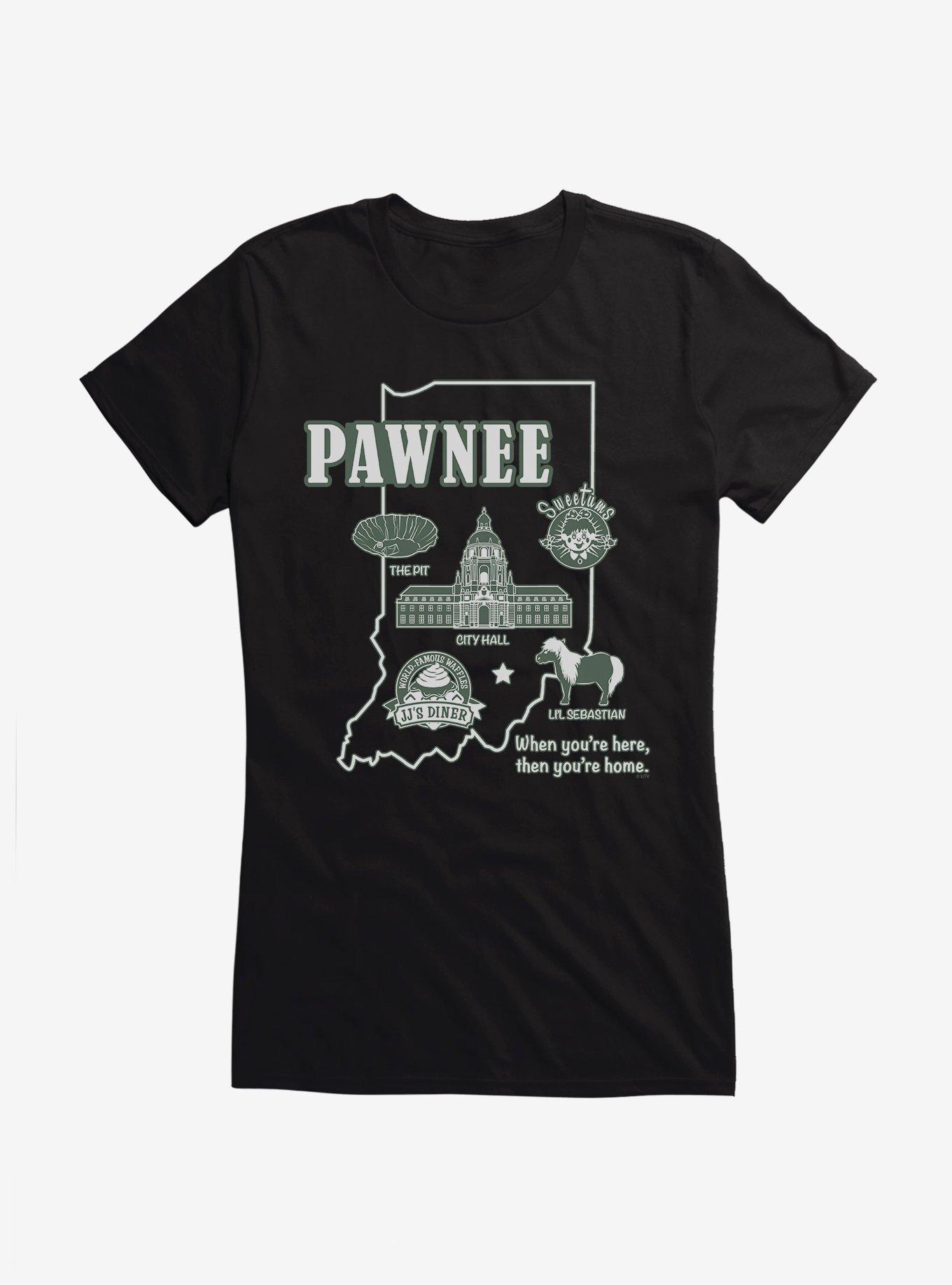 Parks And Recreation Pawnee Map Girls T-Shirt