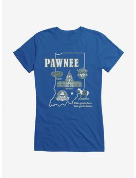 Parks And Recreation Pawnee Map Girls T-Shirt, , hi-res