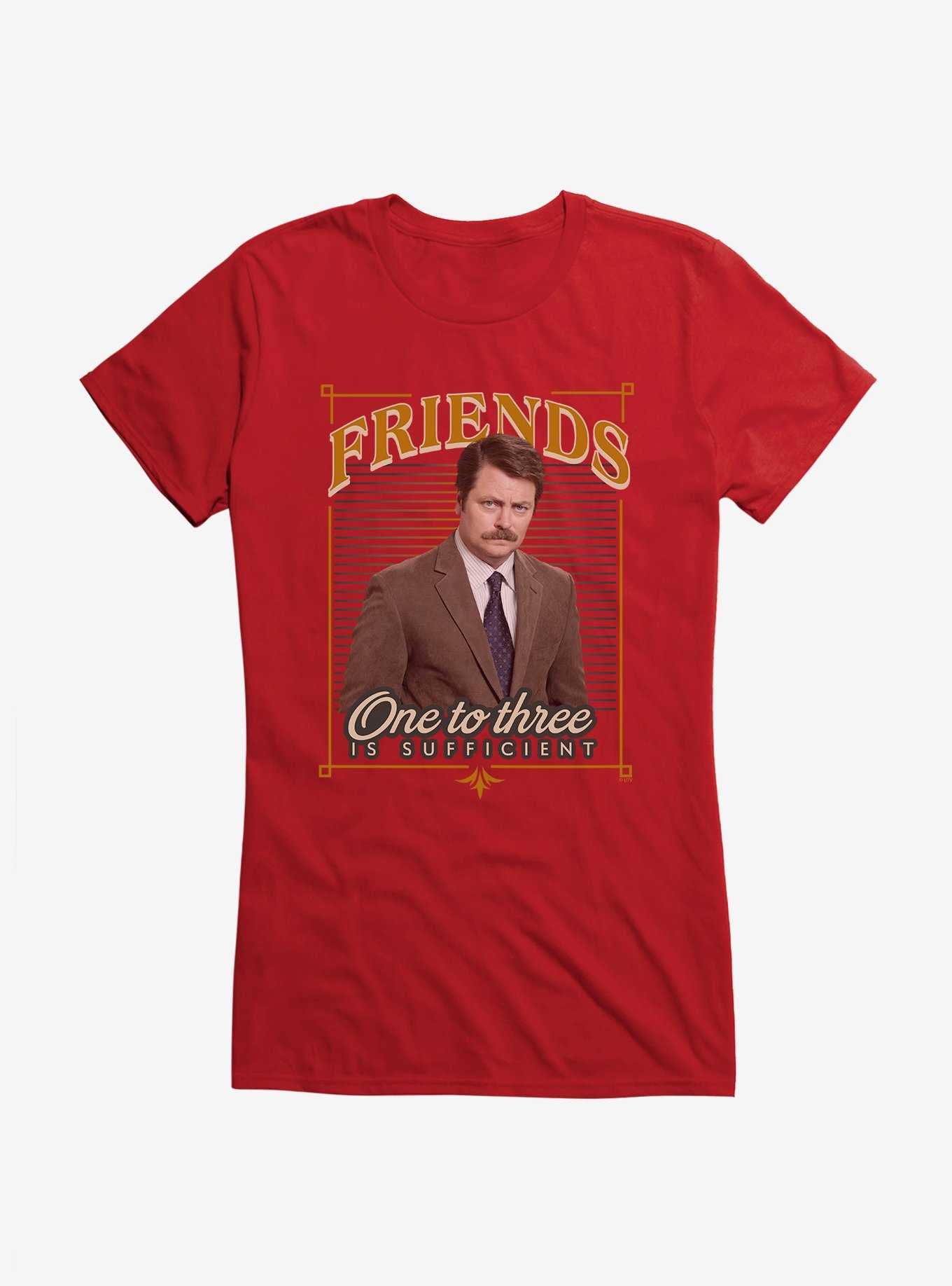Parks And Recreation Sufficient Friends Girls T-Shirt, , hi-res