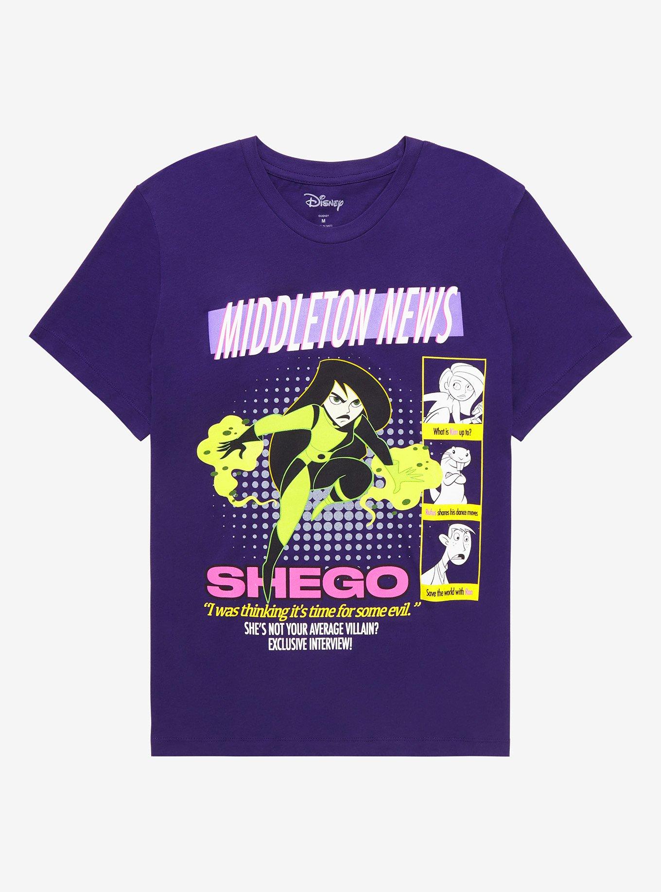 Disney Kim Possible Shego Magazine Cover T-Shirt - BoxLunch Exclusive, BLACK, hi-res