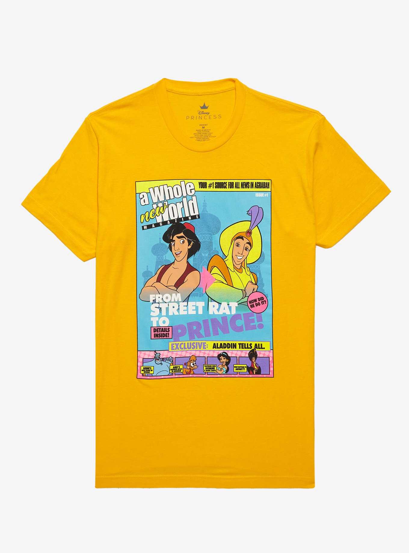 Disney Aladdin Magazine Cover T-Shirt - BoxLunch Exclusive, , hi-res